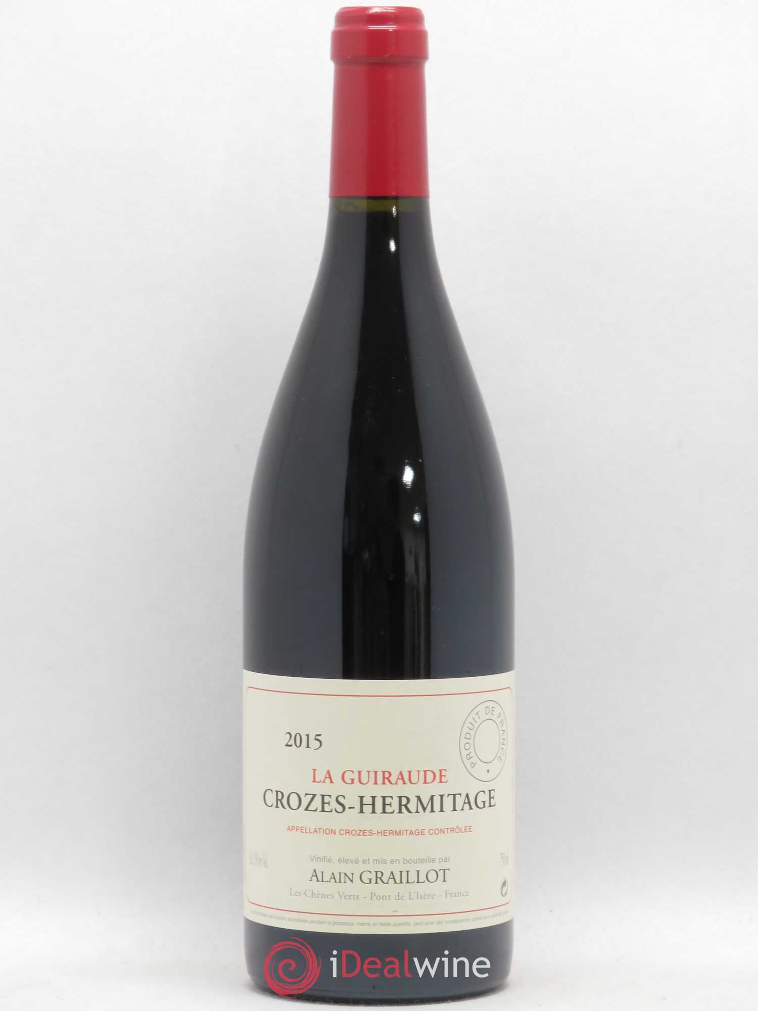 Crozes-Hermitage La Guiraude Domaine Graillot 2015 - Lot de 1 bouteille - 0
