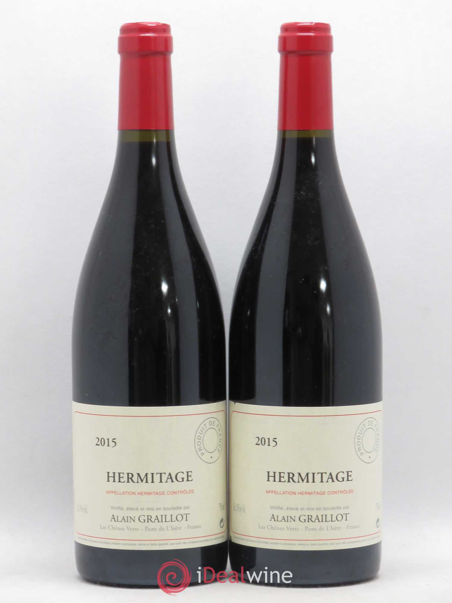 Hermitage Domaine Graillot 2015 - Lot de 2 bouteilles - 0