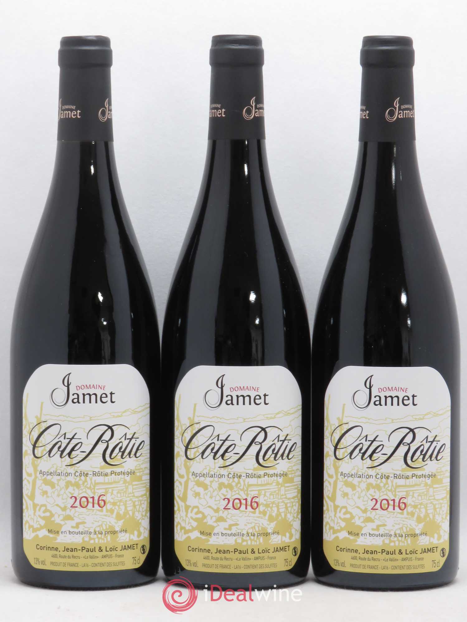 Côte-Rôtie Jamet (Domaine) 2016 - Lot de 3 bouteilles - 0
