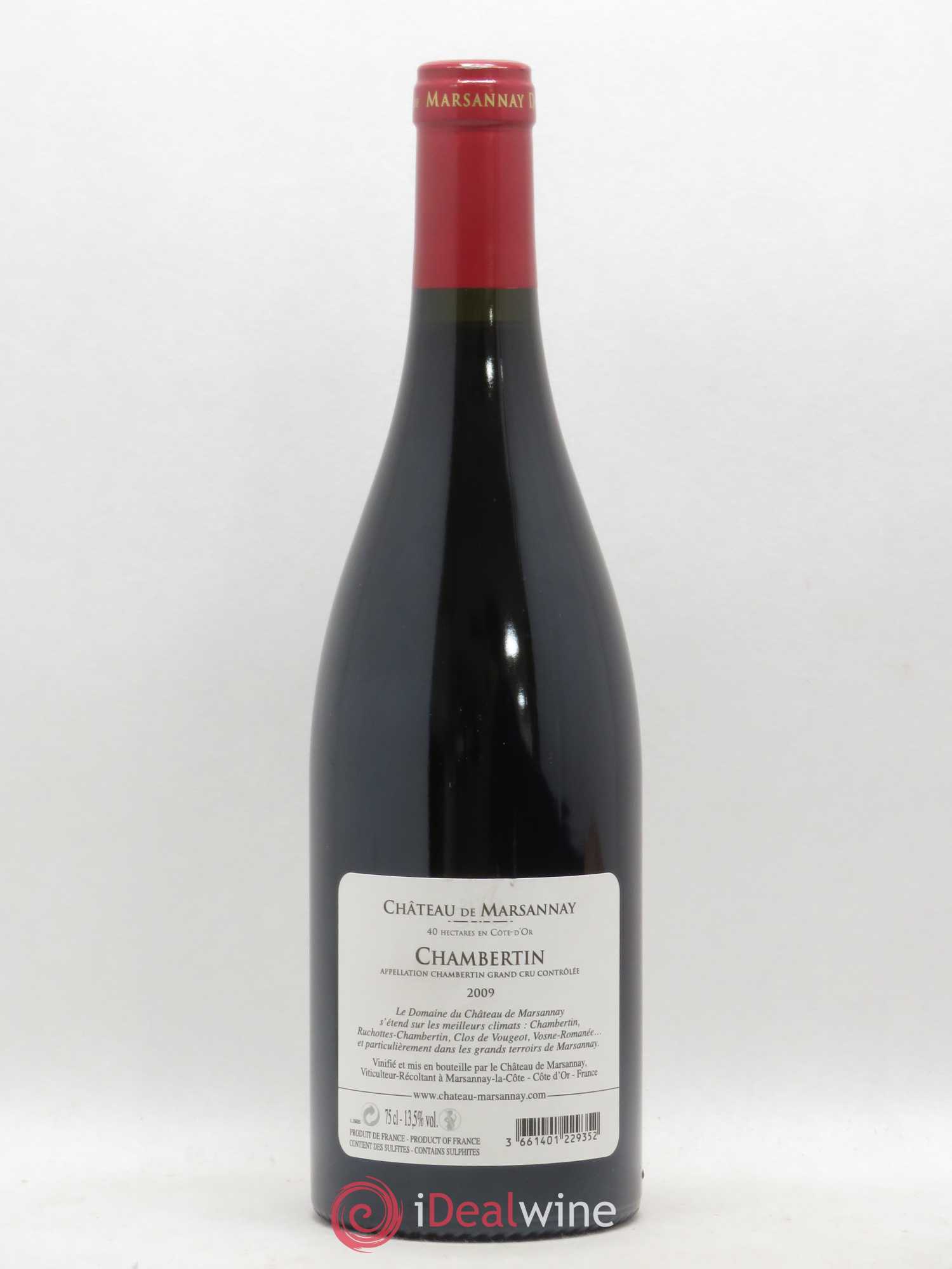 Chambertin Grand Cru Château de Marsannay (sans prix de réserve) 2009 - Posten von 1 Flasche - 1