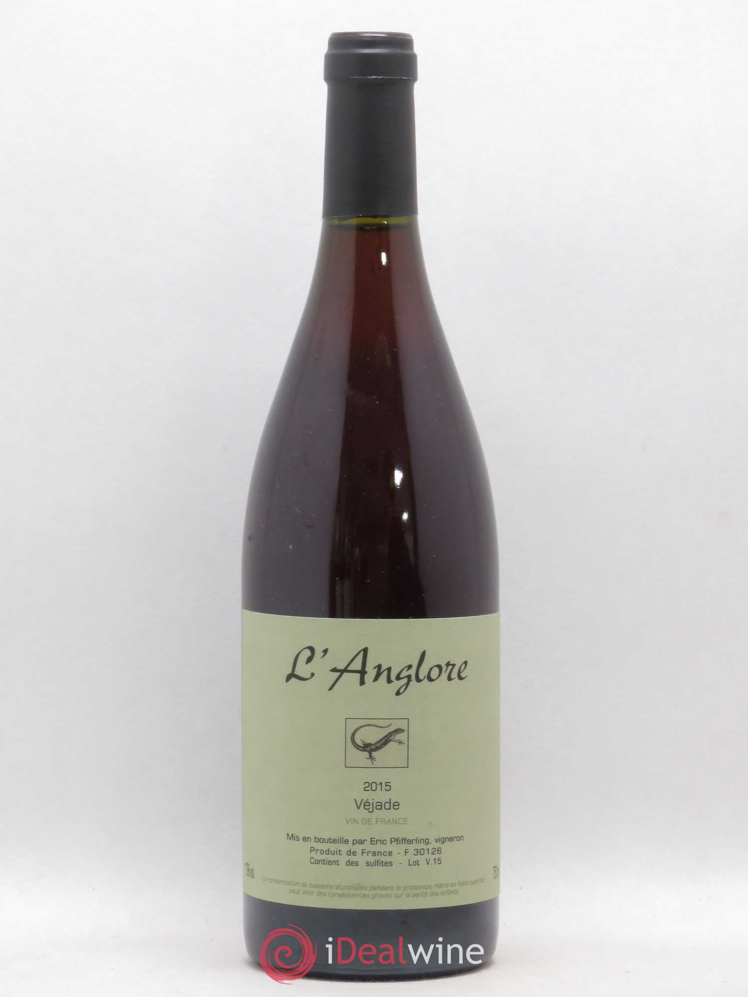 Vin de France Véjade L'Anglore 2015 - Lot de 1 bouteille - 0