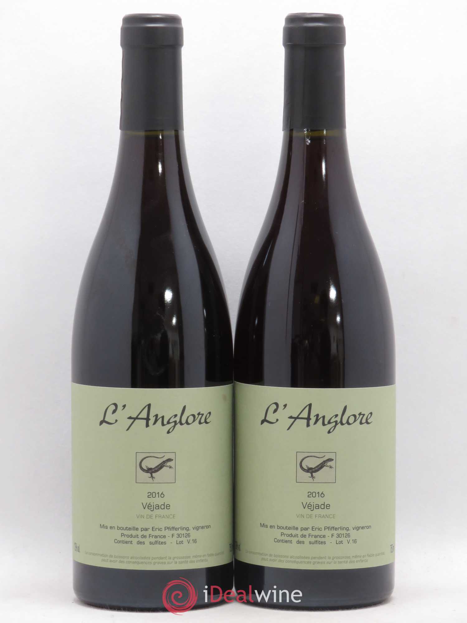 Vin de France Véjade L'Anglore 2016 - Lot de 2 bouteilles - 0