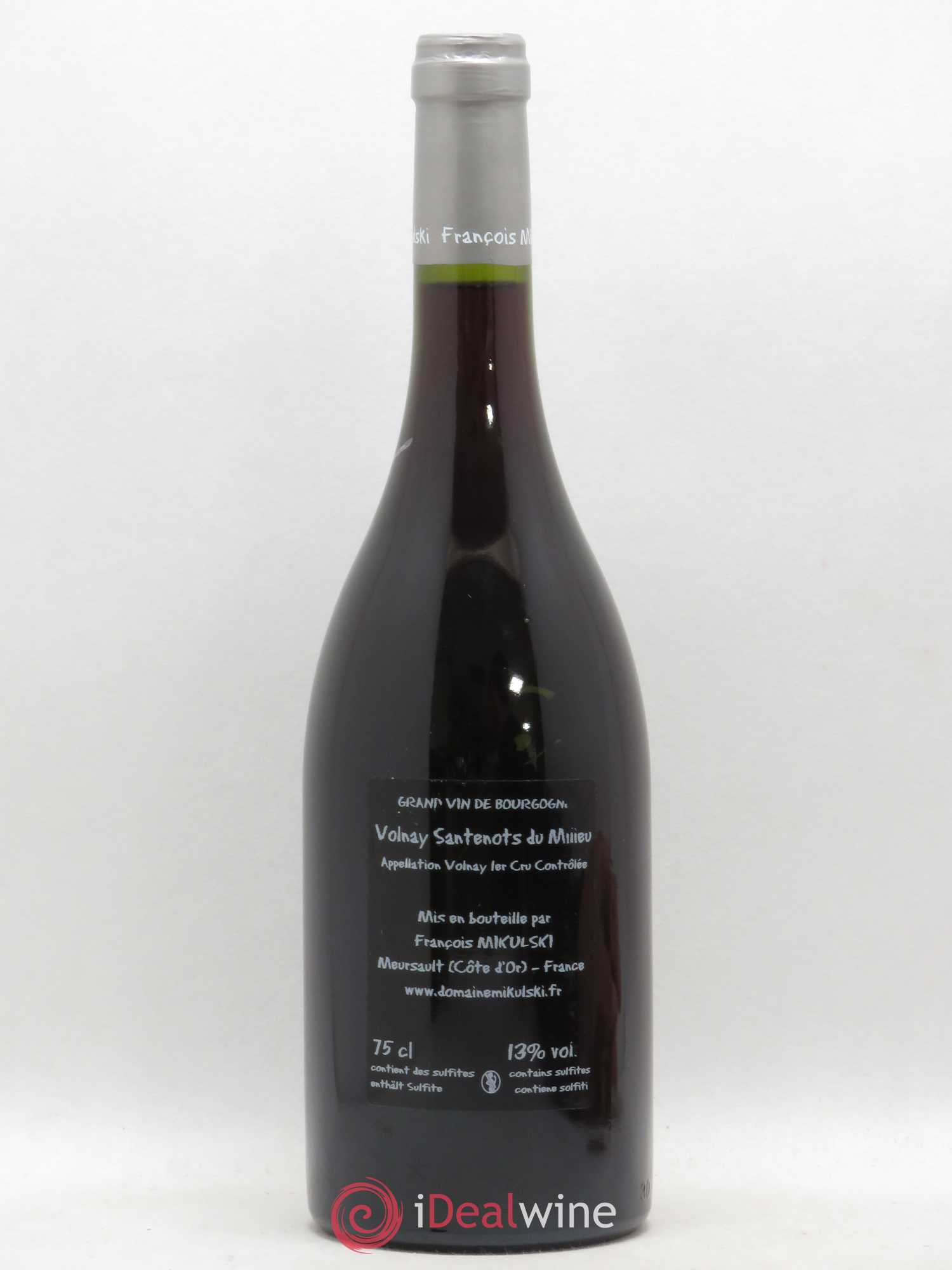 Volnay 1er Cru Santenots du Milieu François Mikulski 2015 - Lot de 1 bouteille - 1