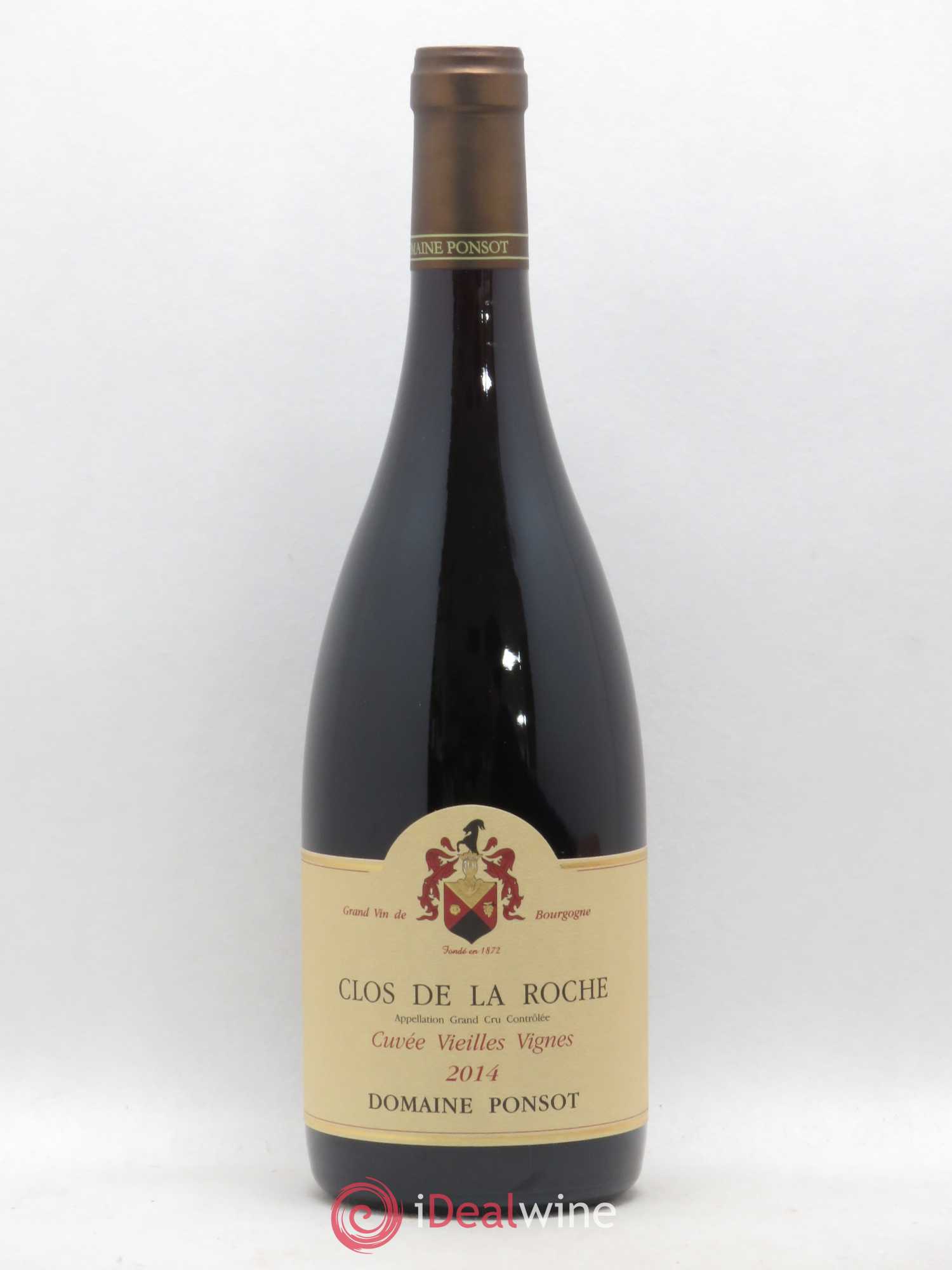 Clos de la Roche Grand Cru Vieilles Vignes Ponsot (Domaine) 2014 - Lot de 1 bouteille - 0