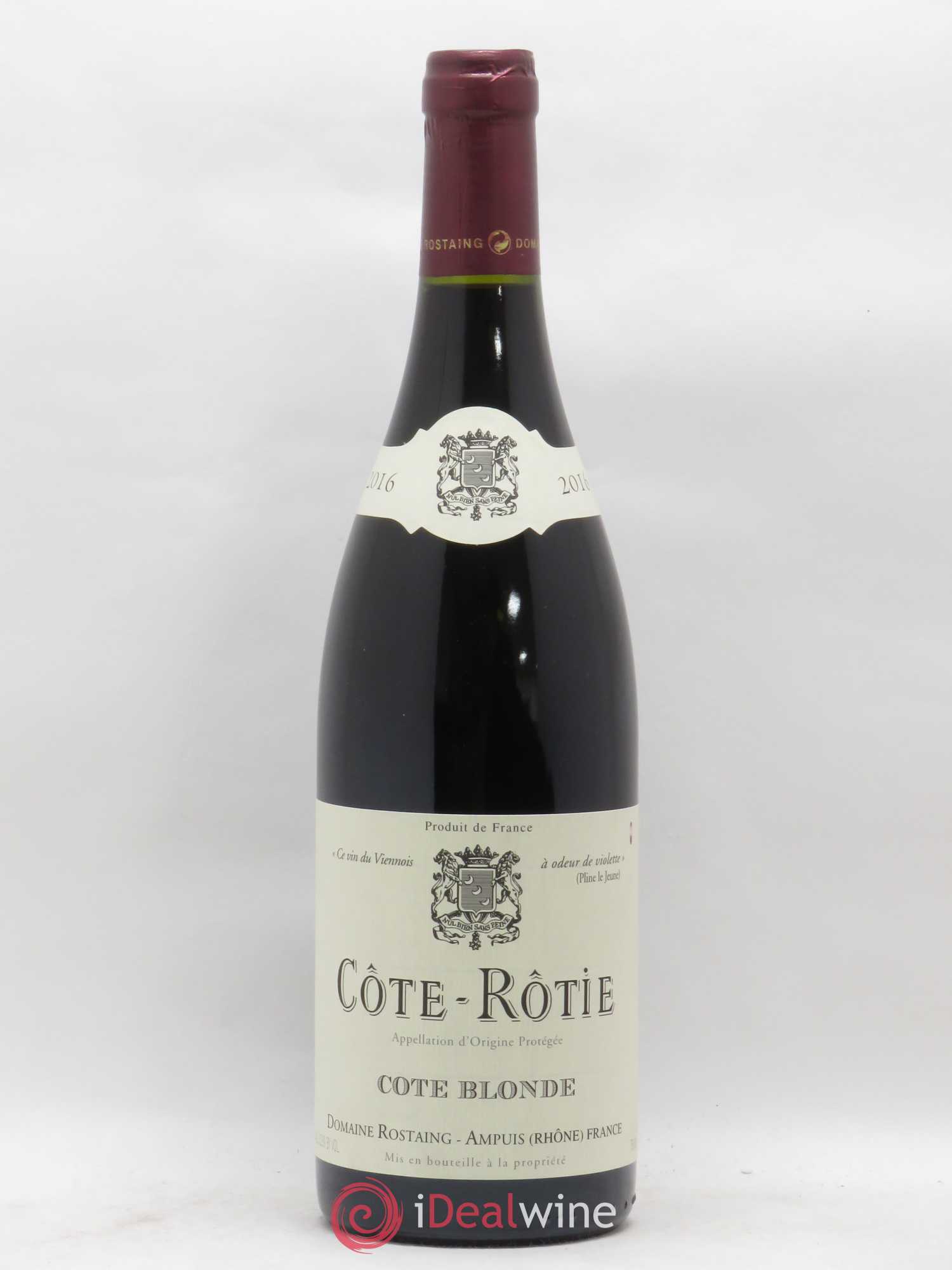 Côte-Rôtie Côte Blonde René Rostaing (sans prix de réserve) 2016 - Lot de 1 bouteille - 0