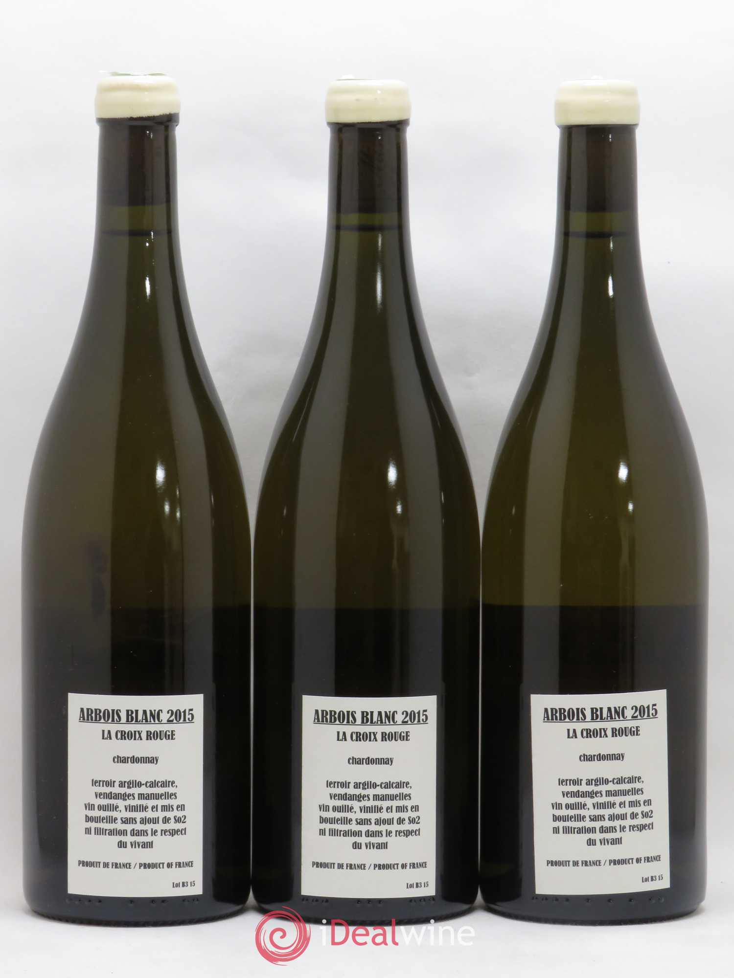 Arbois Chardonnay La Croix Rouge Adeline Houillon & Renaud Bruyère 2015 - Lot de 3 bouteilles - 1
