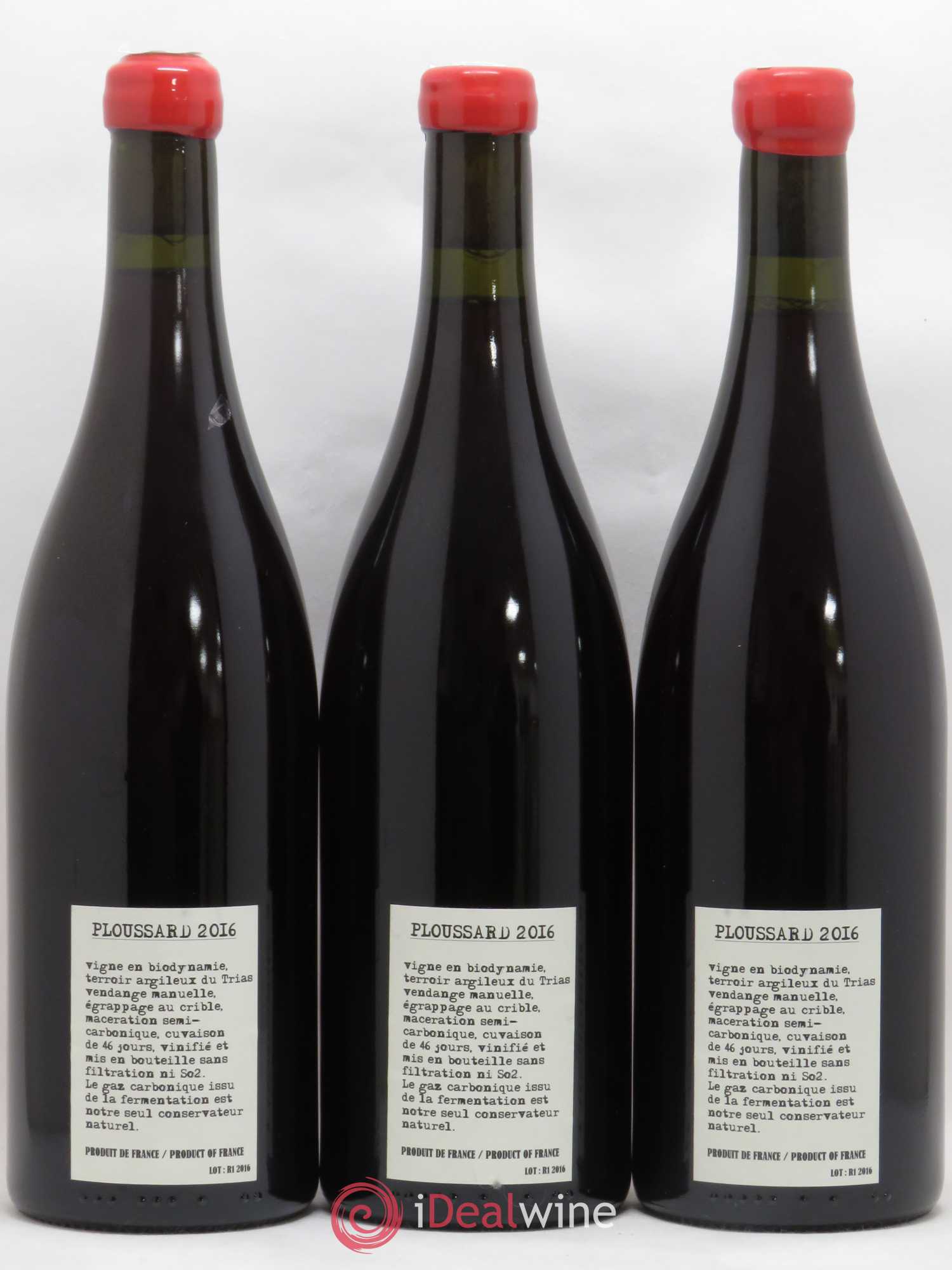 Arbois Ploussard Adeline Houillon & Renaud Bruyère 2016 - Lot de 3 bouteilles - 1