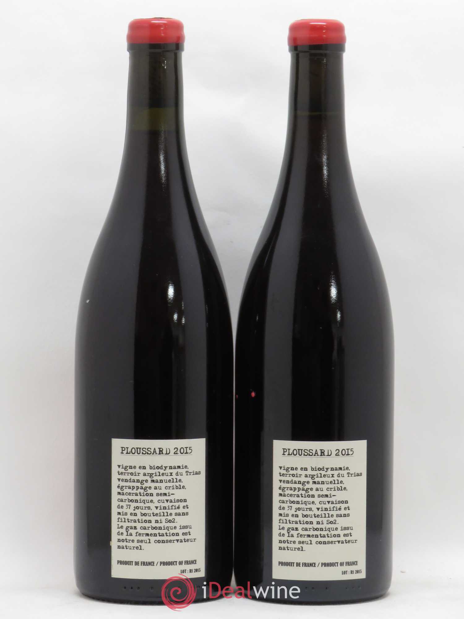 Arbois  Ploussard Adeline Houillon & Renaud Bruyère  (sans prix de réserve) 2015 - Lot de 2 bouteilles - 1