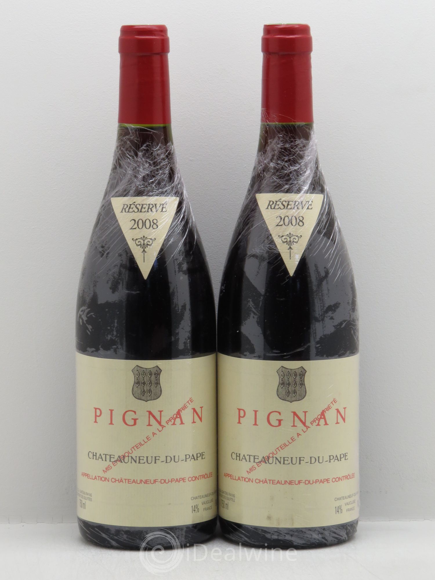 Châteauneuf-du-Pape Pignan Emmanuel Reynaud 2008 - Lot de 2 bouteilles - 0
