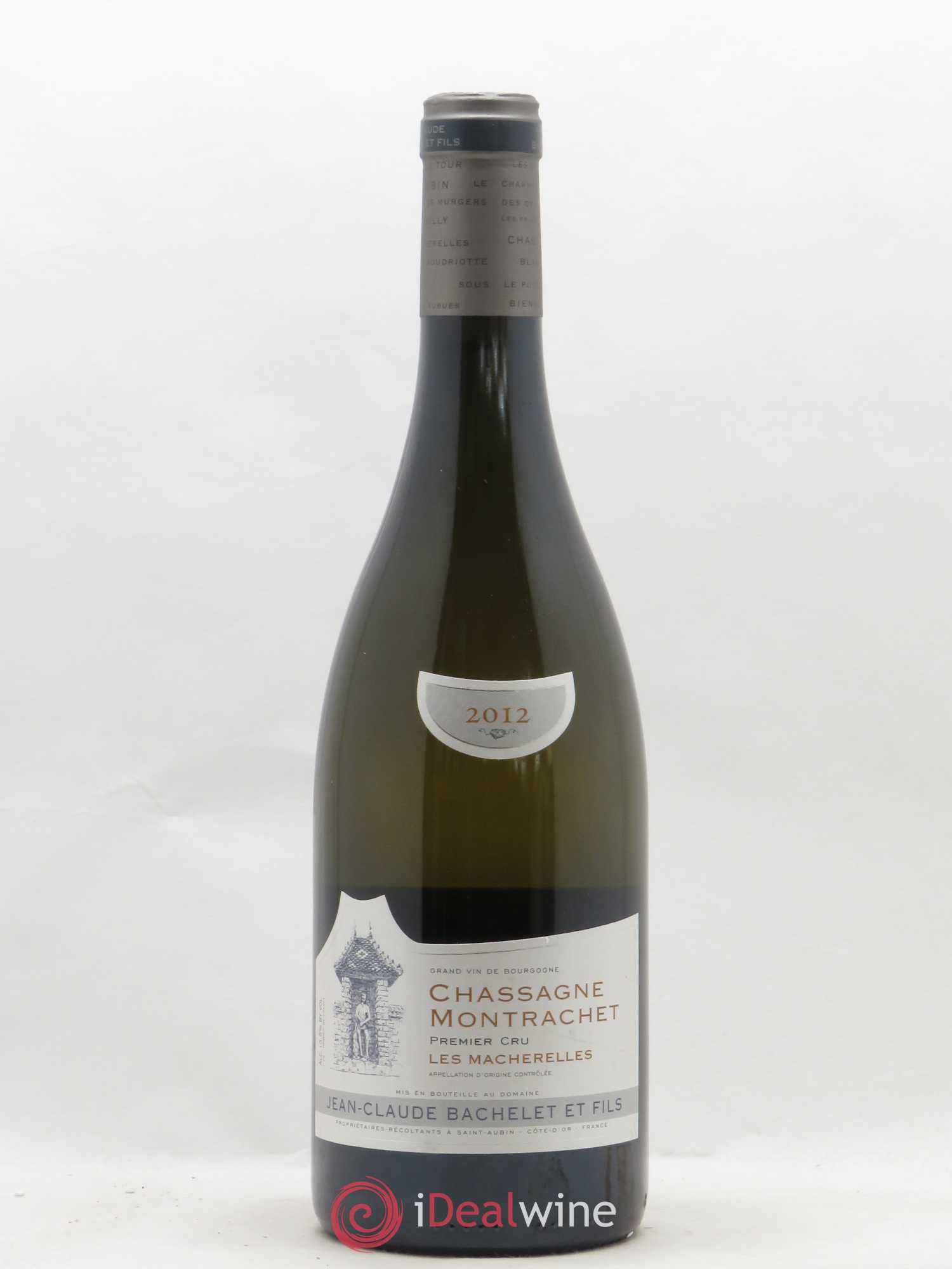 Chassagne-Montrachet 1er Cru Les Macherelles Jean-Claude Bachelet (Domaine) (sans prix de réserve) 2012 - Lot de 1 bouteille - 0