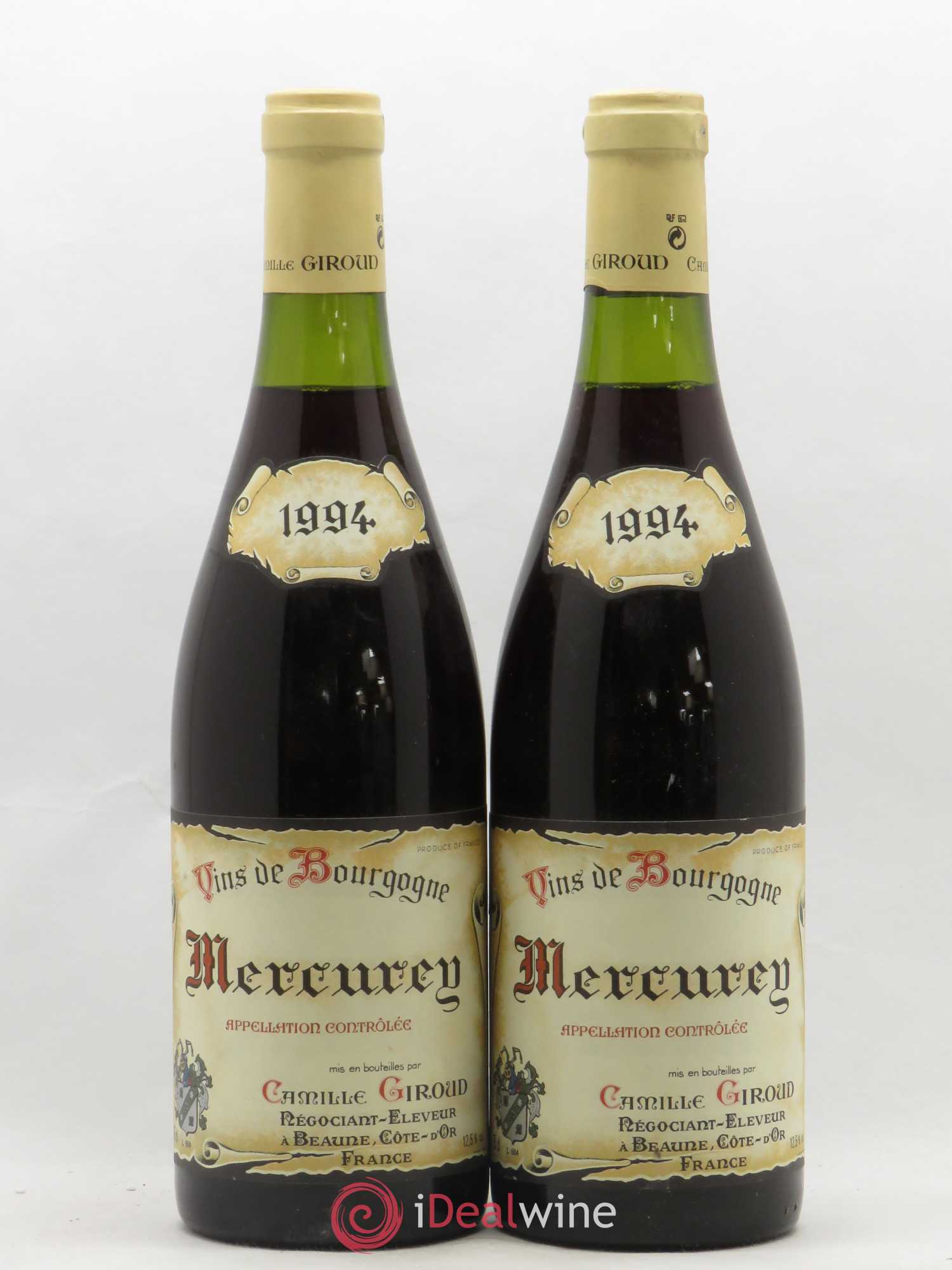 Mercurey Camille Giroud (sans prix de réserve) 1994 - Posten von 2 Flaschen - 0