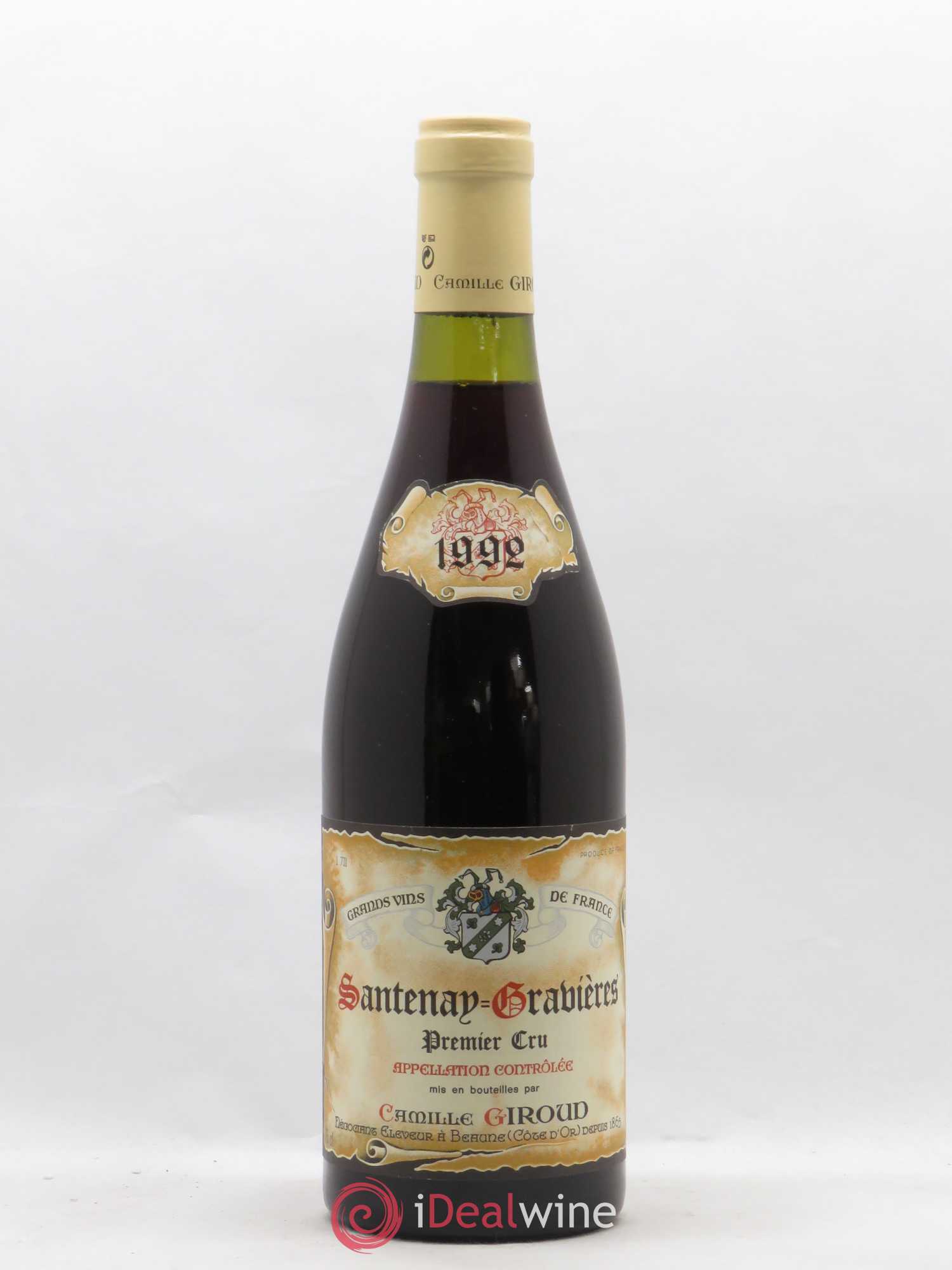 Santenay 1er Cru Gravières Camille Giroud 1992 - Posten von 1 Flasche - 0