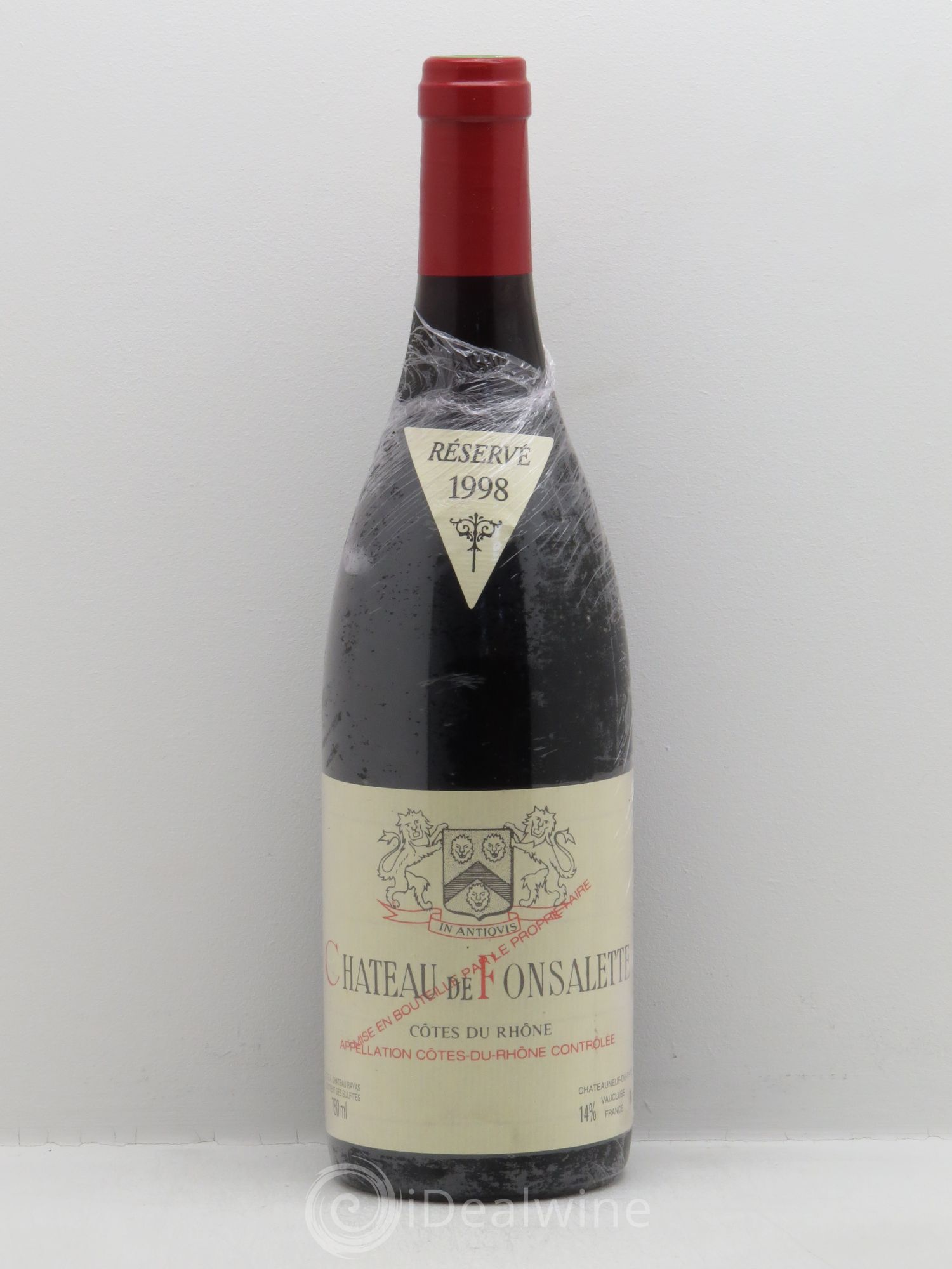 Côtes-du-Rhône Château de Fonsalette Emmanuel Reynaud 1998 - Lot de 1 bouteille - 0