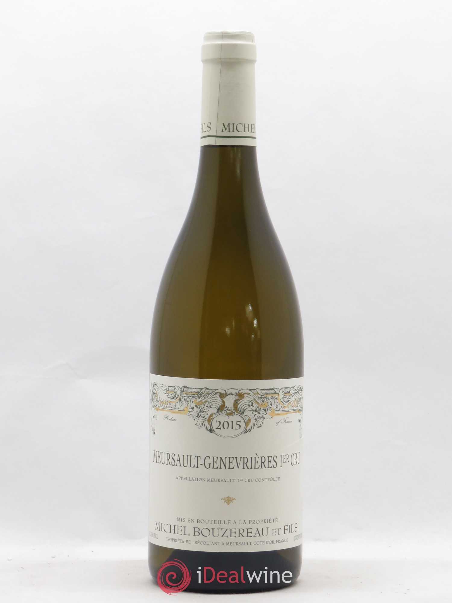 Meursault 1er Cru Les Genevrières Michel Bouzereau et Fils (Domaine) 2015 - Lot de 1 bouteille - 0
