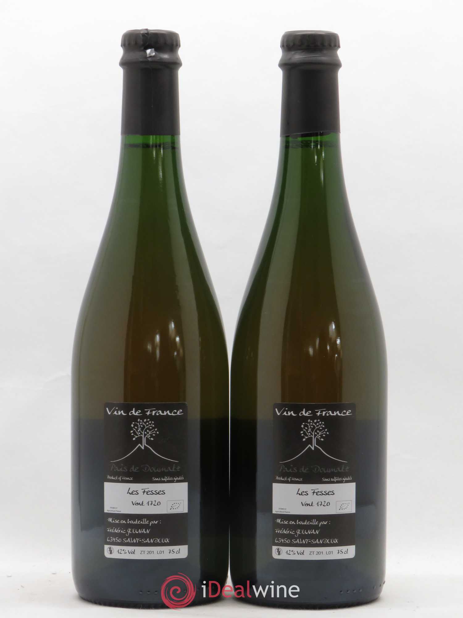 Vin de France Les Fesses Vignoble de l'Arbre Blanc 2017 - Lot de 2 bouteilles - 1