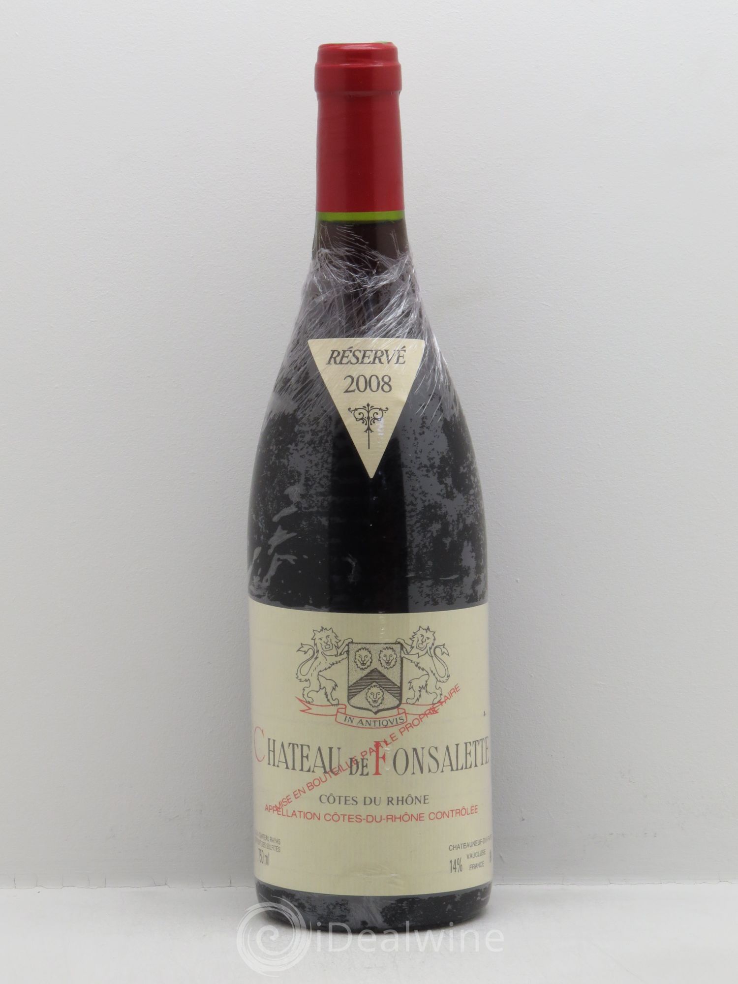 Côtes-du-Rhône Château de Fonsalette Emmanuel Reynaud 2008 - Lot de 1 bouteille - 0