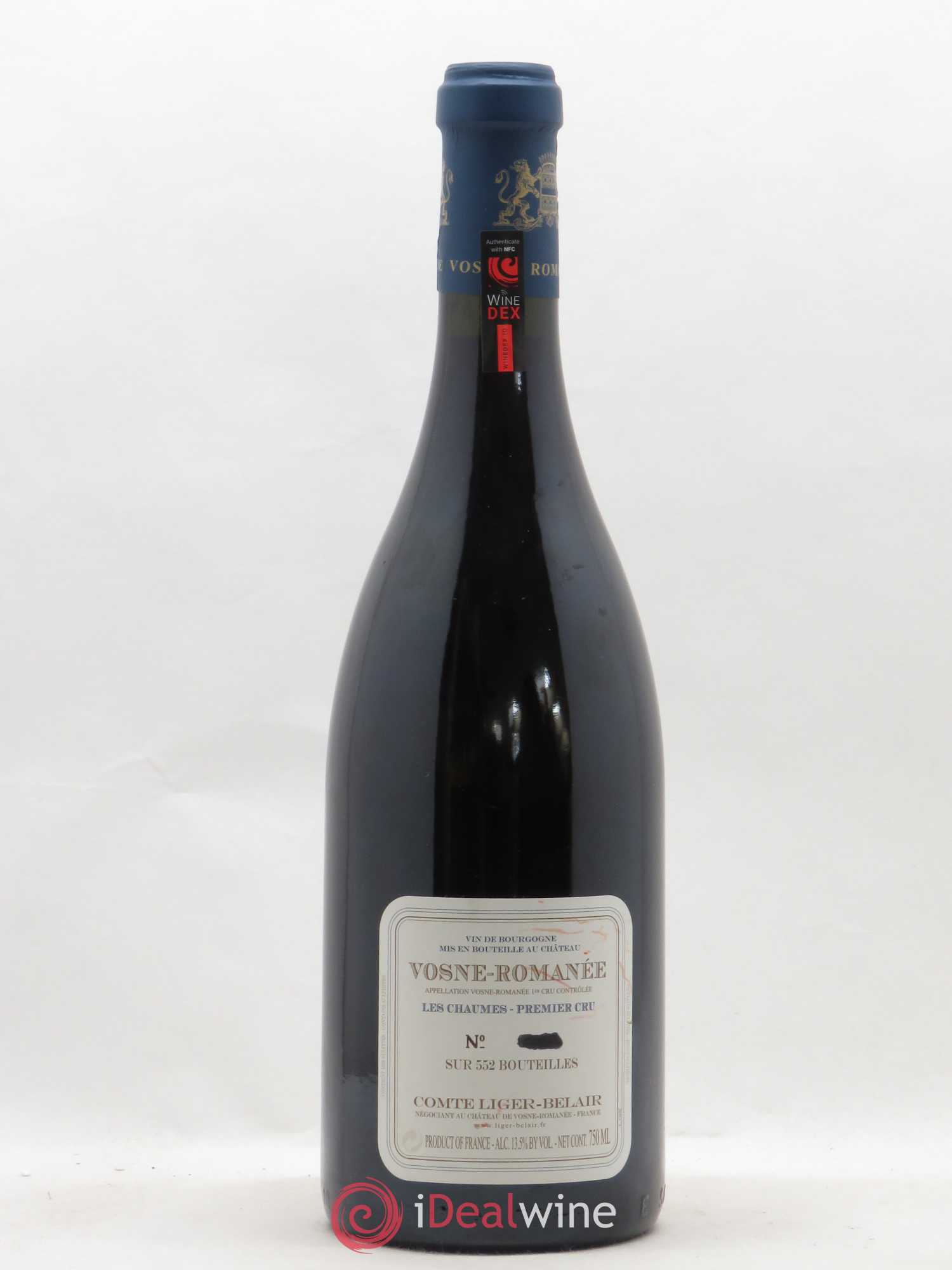 Vosne-Romanée 1er Cru Les Chaumes Comte Liger-Belair (Domaine du) 2004 - Lot de 1 bouteille - 1