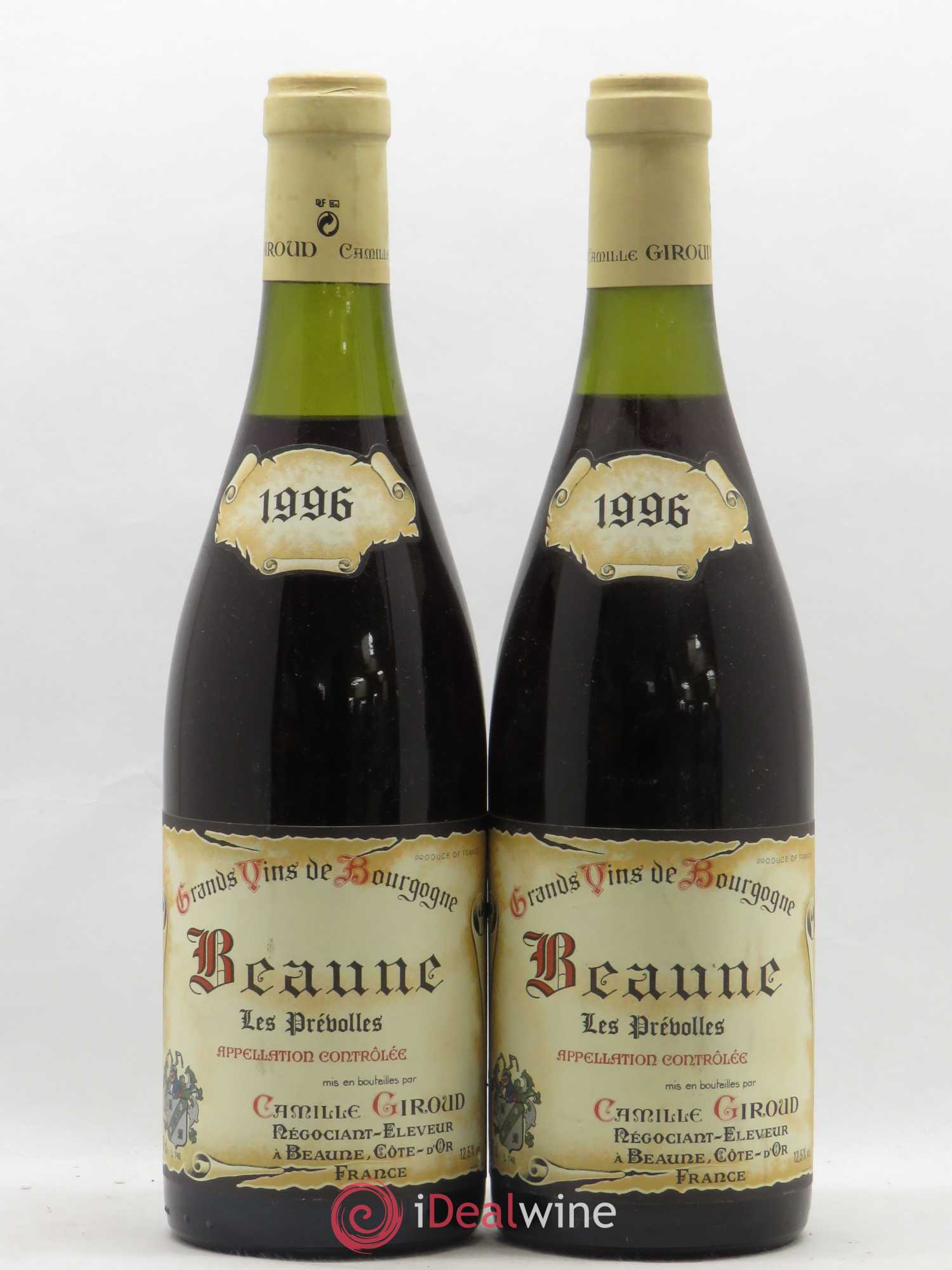 Beaune Les Prévolles Camille Giroud 1996 - Lotto di 2 bottiglie - 0