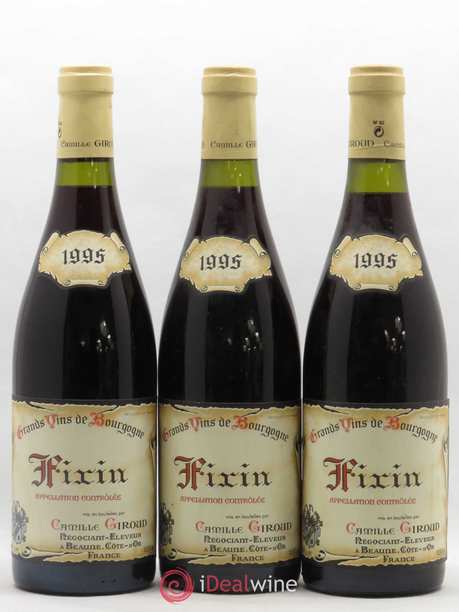Fixin Camille Giroud (sans prix de réserve) 1995 - Posten von 3 Flaschen - 0