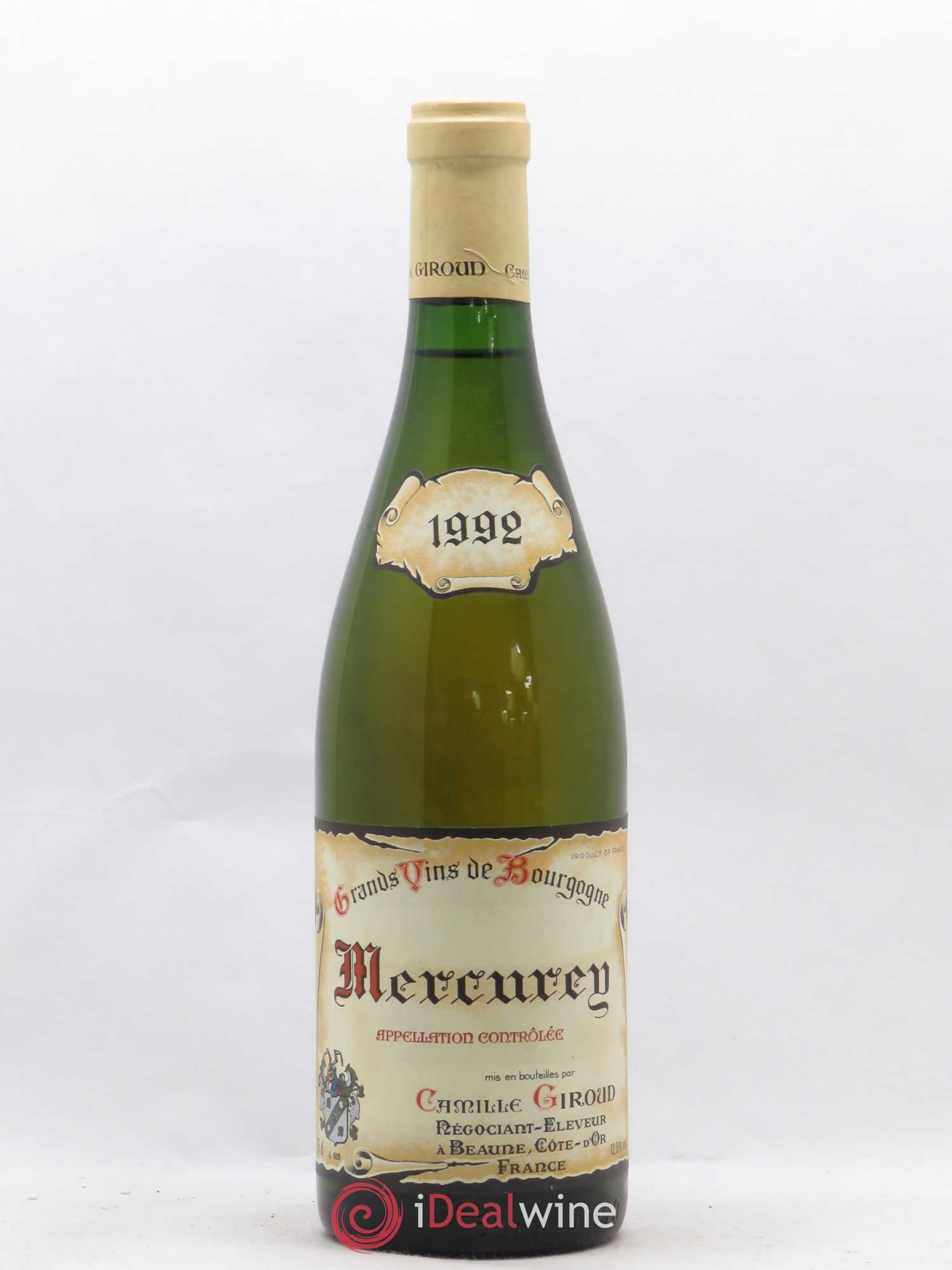 Mercurey Camille Giroud (sans prix de réserve) 1992 - Posten von 1 Flasche - 0