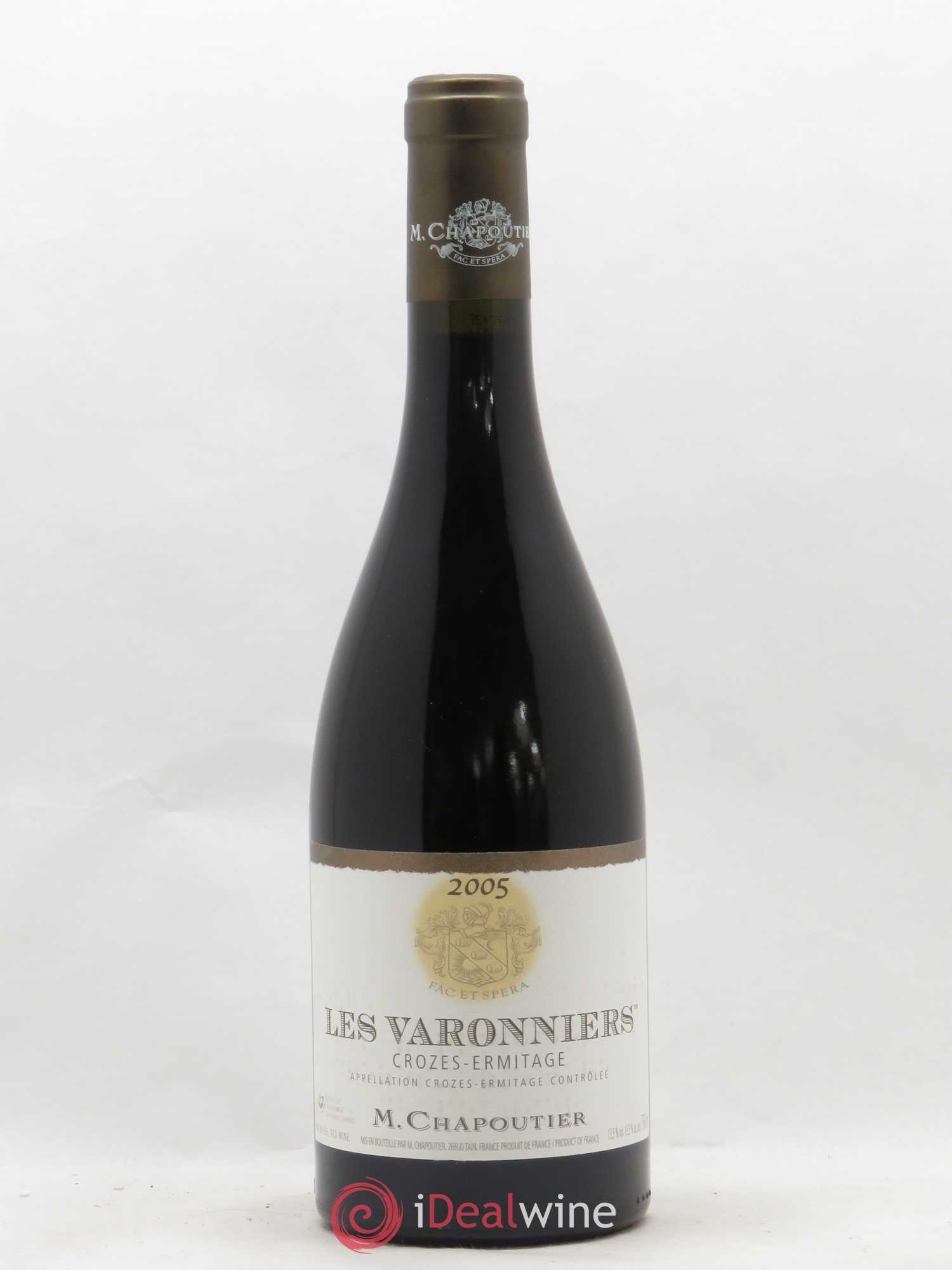 Crozes-Hermitage Les Varonniers Chapoutier (sans prix de réserve) 2005 - Lot de 1 bouteille - 0