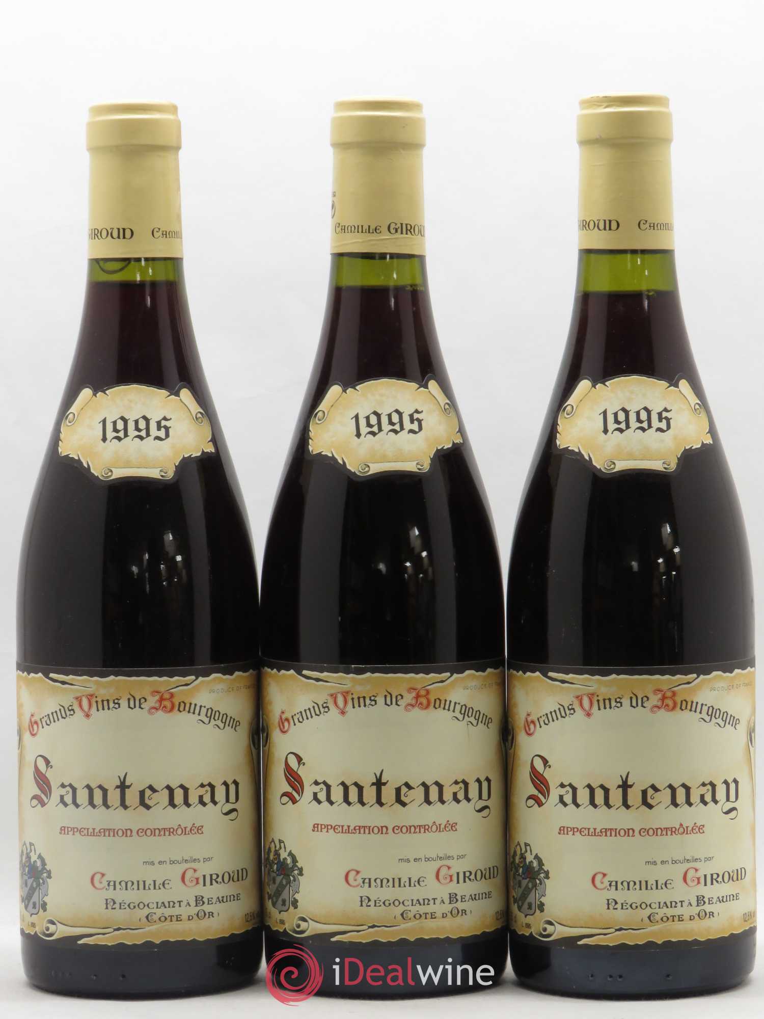 Santenay Camille Giroud 1995 - Lot de 3 bouteilles - 0