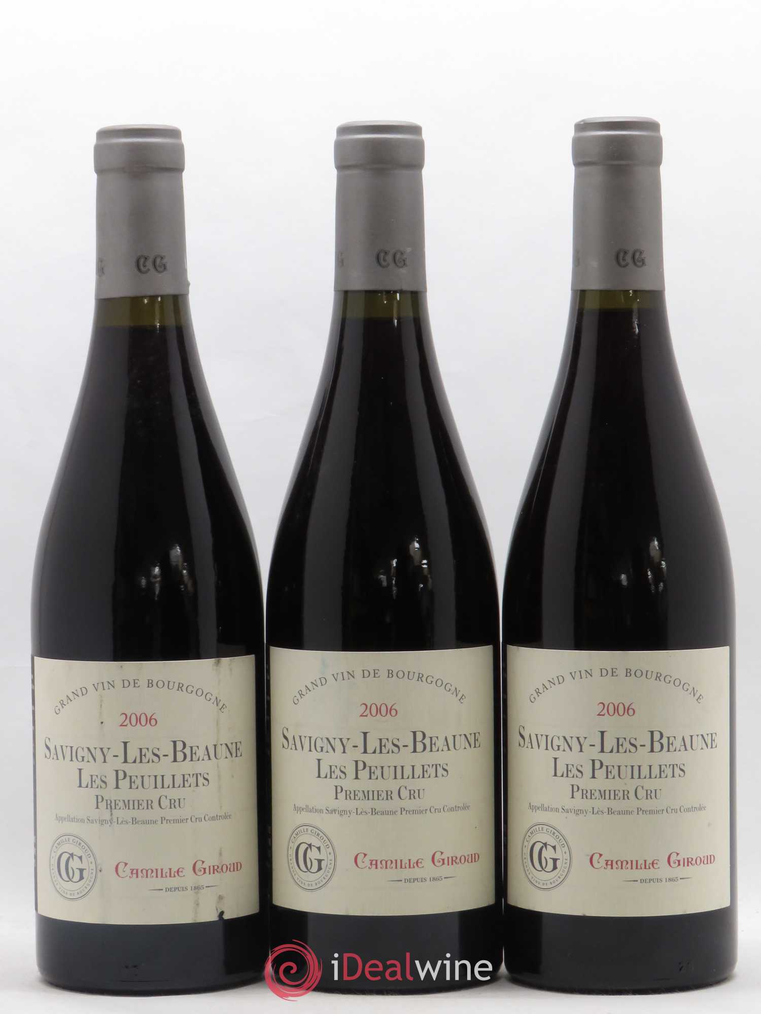 Savigny-lès-Beaune 1er Cru Peuillets Camille Giroud 2006 - Posten von 3 Flaschen - 0
