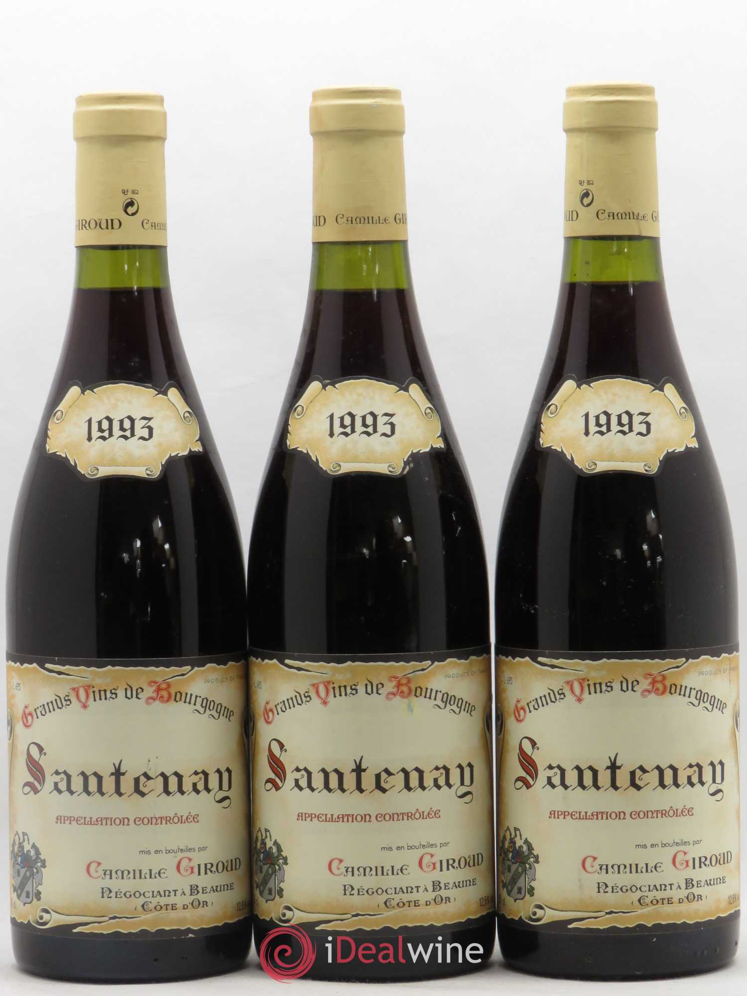 Santenay Camille Giroud 1993 - Lot de 3 bouteilles - 0