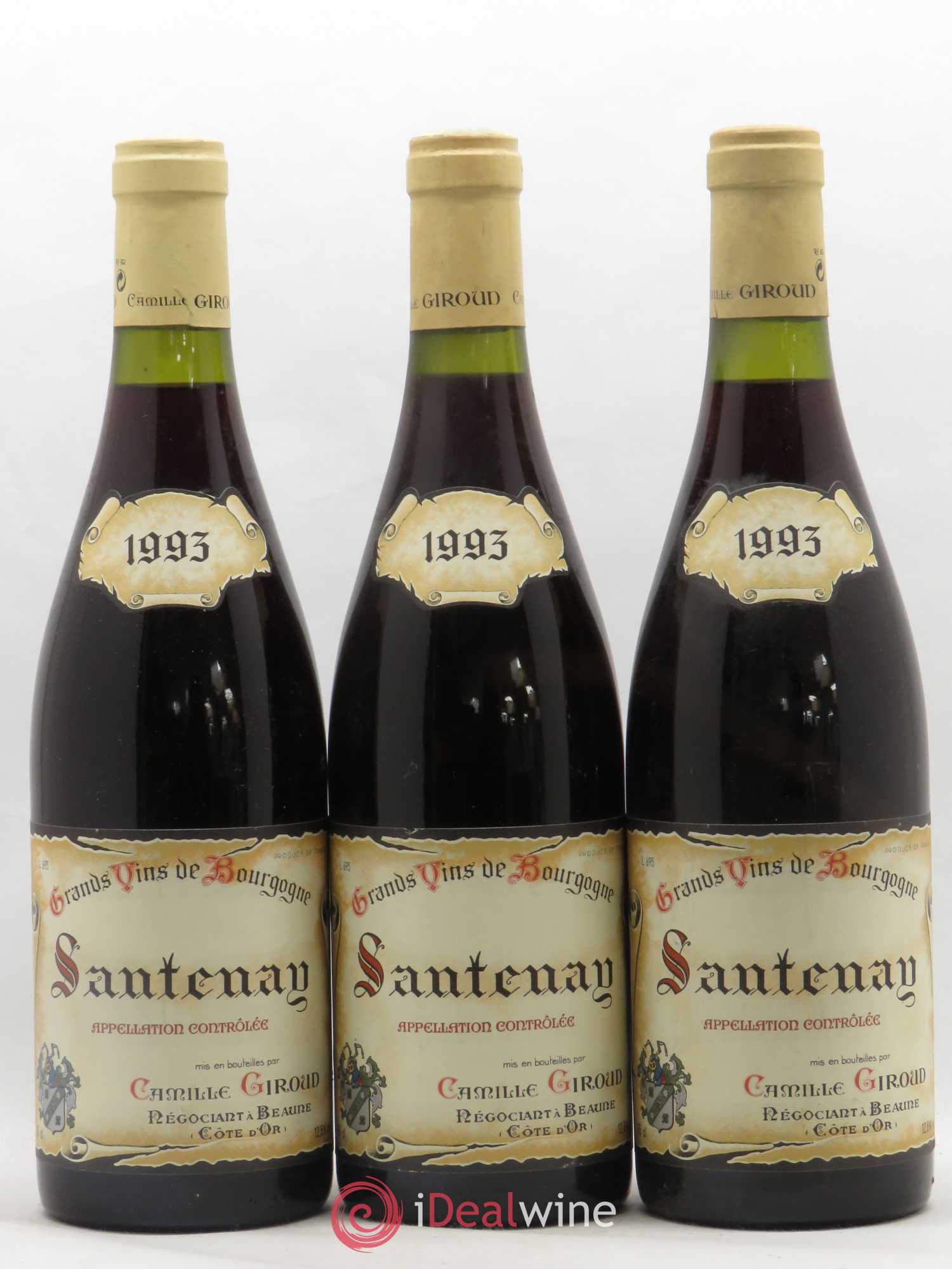 Santenay Camille Giroud 1993 - Lot de 3 bouteilles - 0