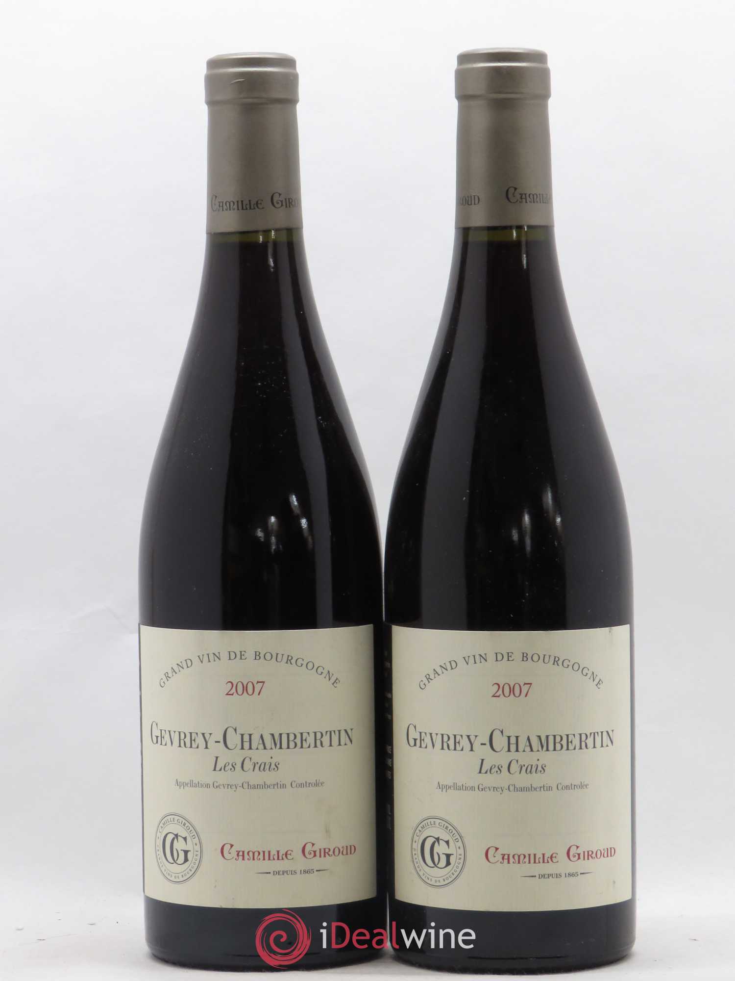 Gevrey-Chambertin Les Crais Camille Giroud 2007 - Posten von 2 Flaschen - 0