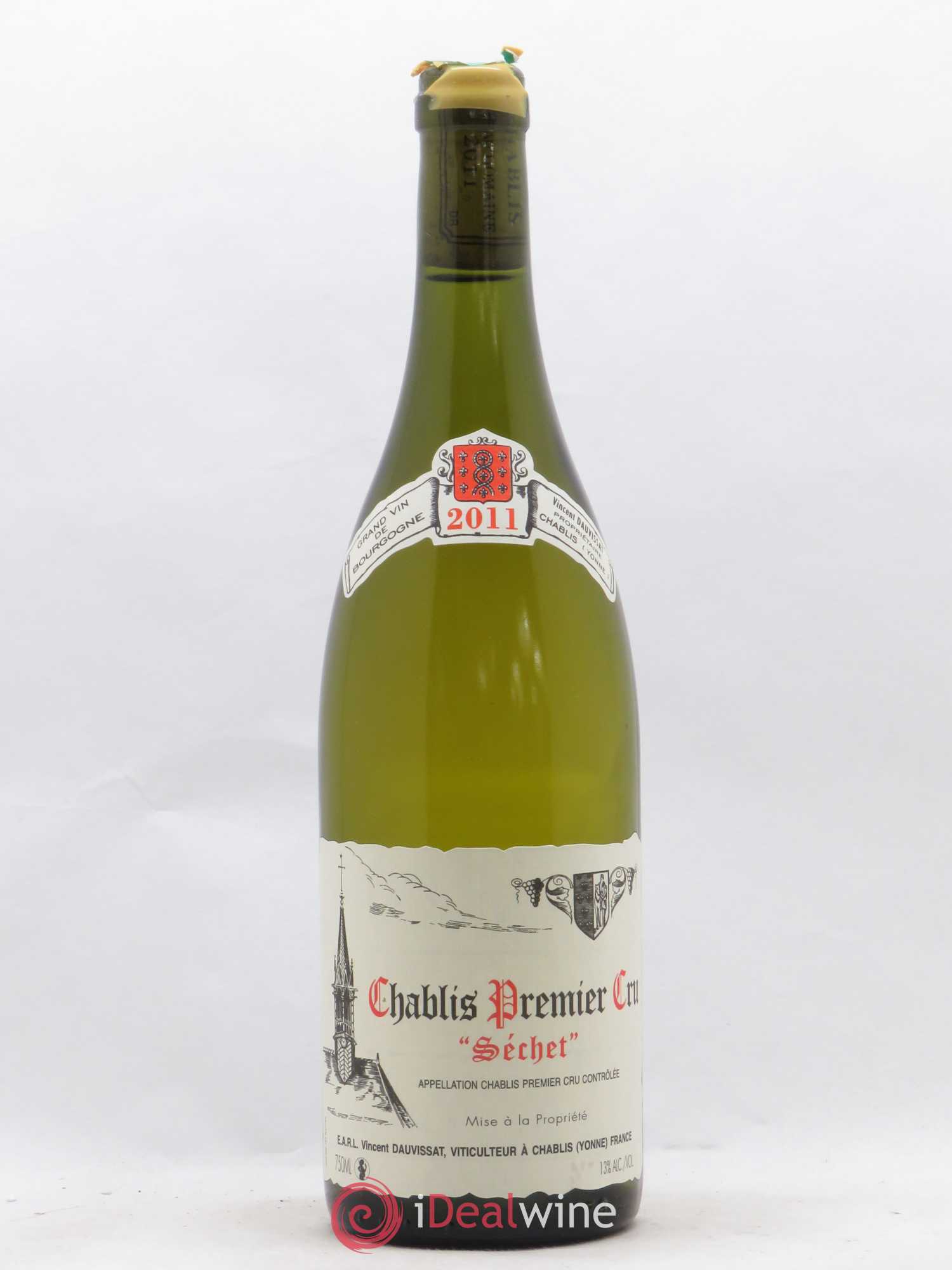 Chablis 1er Cru Séchet Vincent Dauvissat (Domaine) 2011 - Lot de 1 bouteille - 0