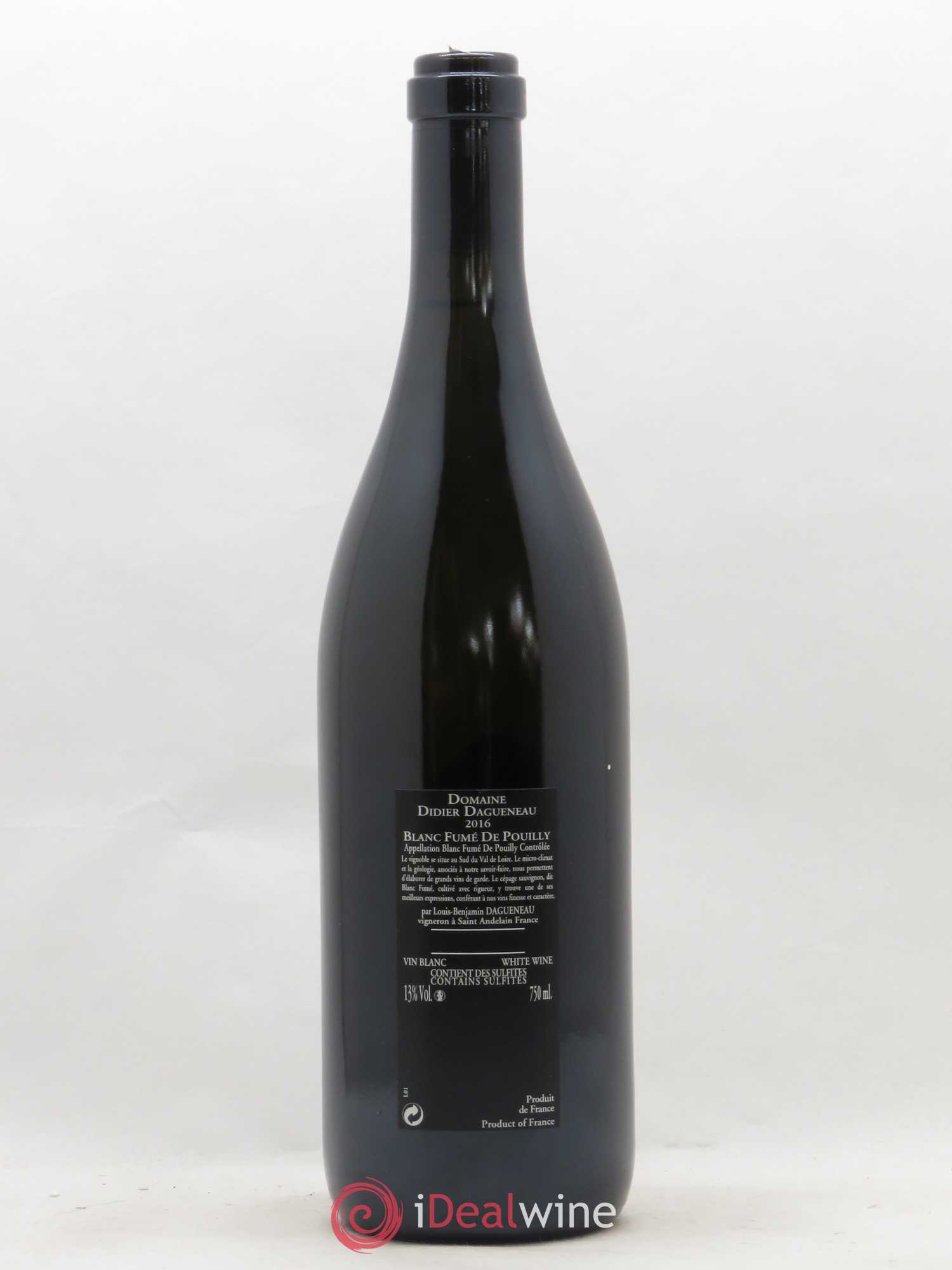 Vin de France (anciennement Pouilly-Fumé) Silex Dagueneau (Domaine Didier - Louis-Benjamin) 2016 - Lot de 1 bouteille - 1