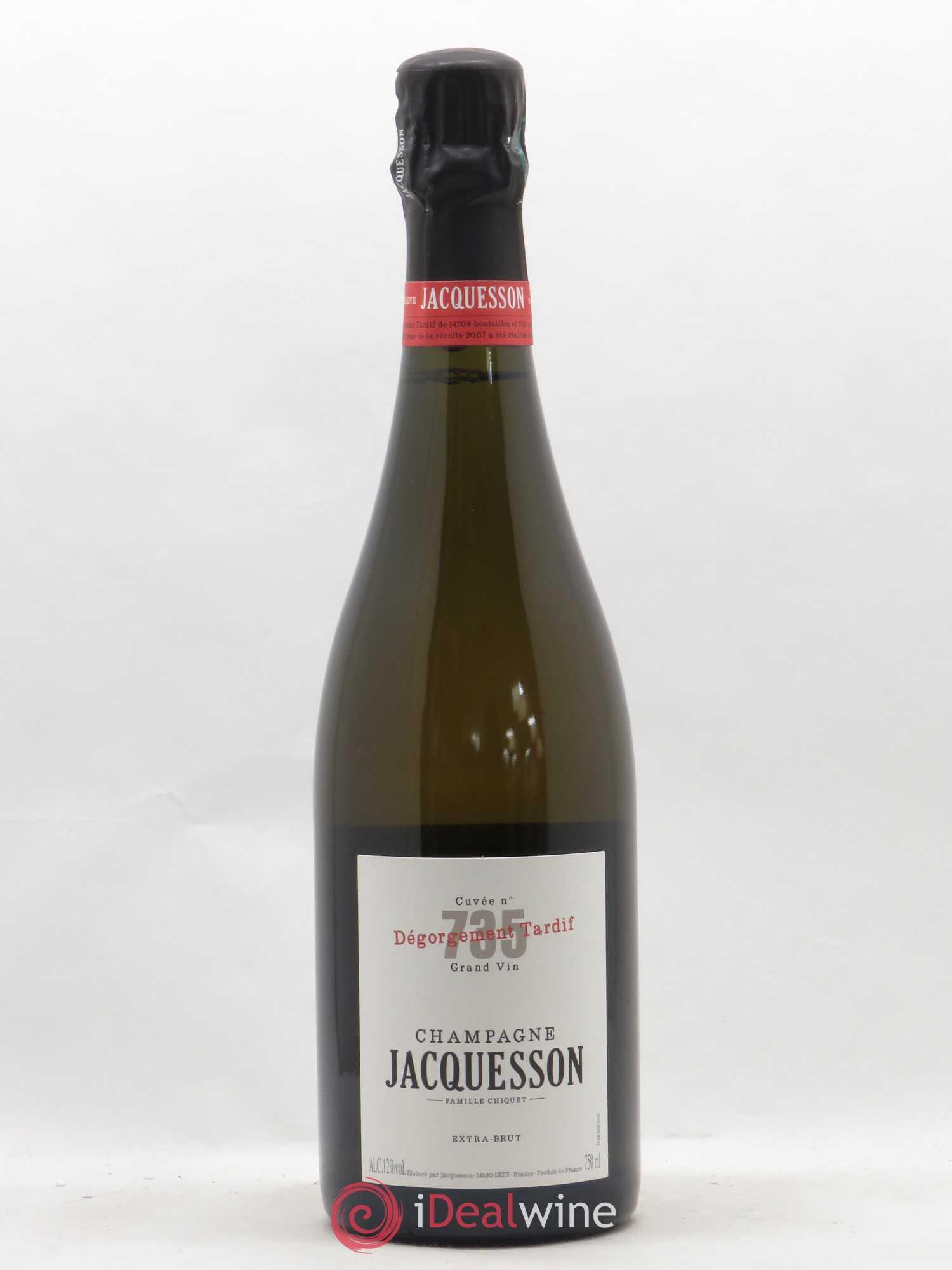 Cuvée 735 DT (Dégorgement Tardif) Extra-Brut Jacquesson (sans prix de réserve) - Lot de 1 bouteille - 0