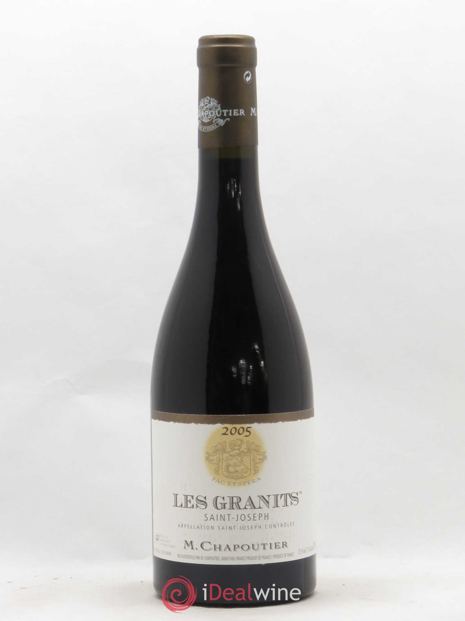 Saint-Joseph Les Granits Chapoutier (sans prix de réserve) 2005 - Lot de 1 bouteille - 0