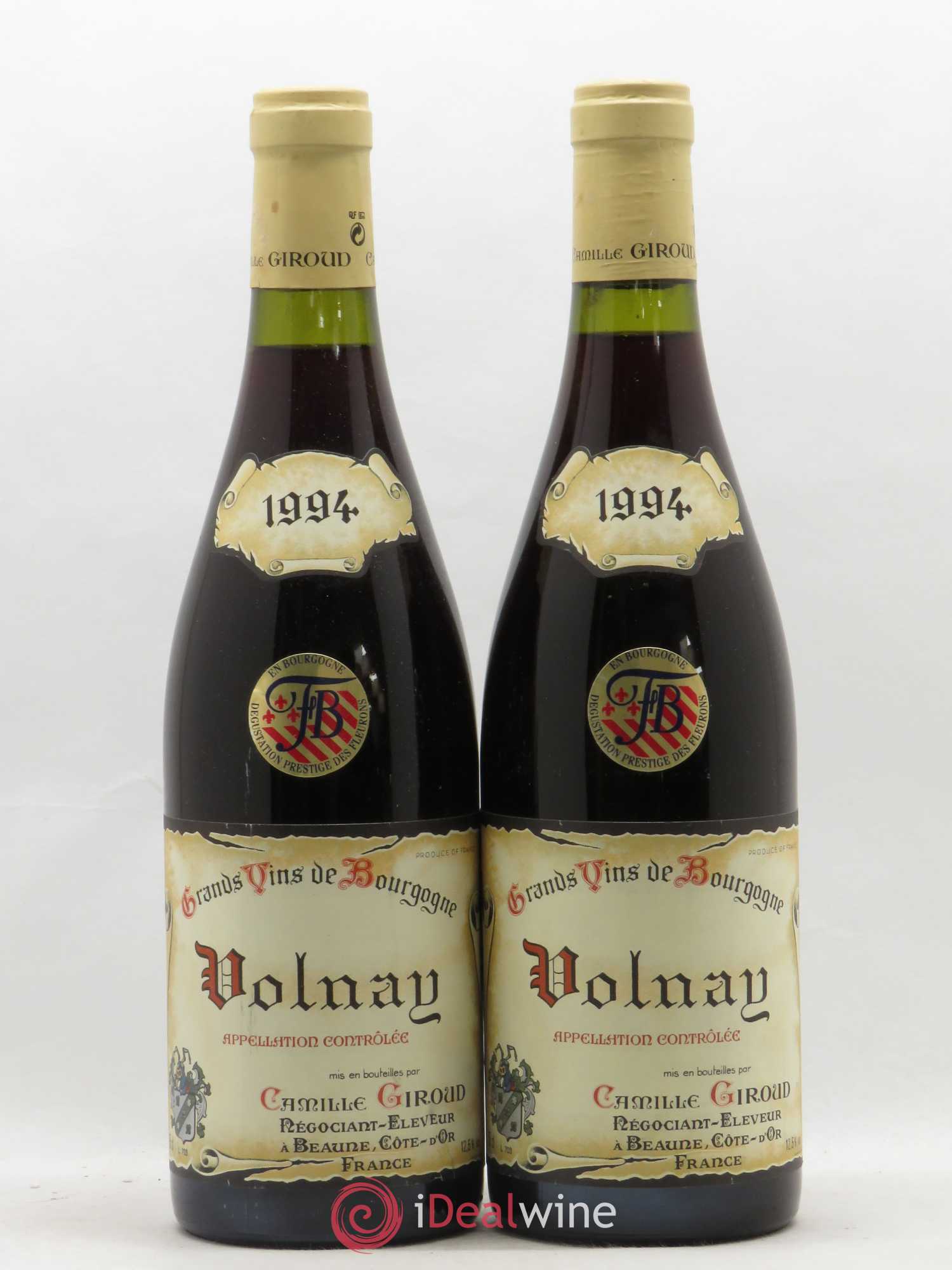 Volnay Camille Giroud (Domaine) 1994 - Lot de 2 bouteilles - 0