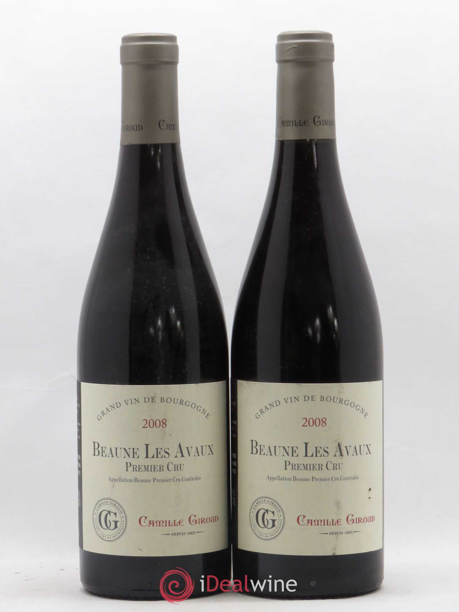 Beaune 1er Cru Les Avaux Camille Giroud 2008 - Posten von 2 Flaschen - 0