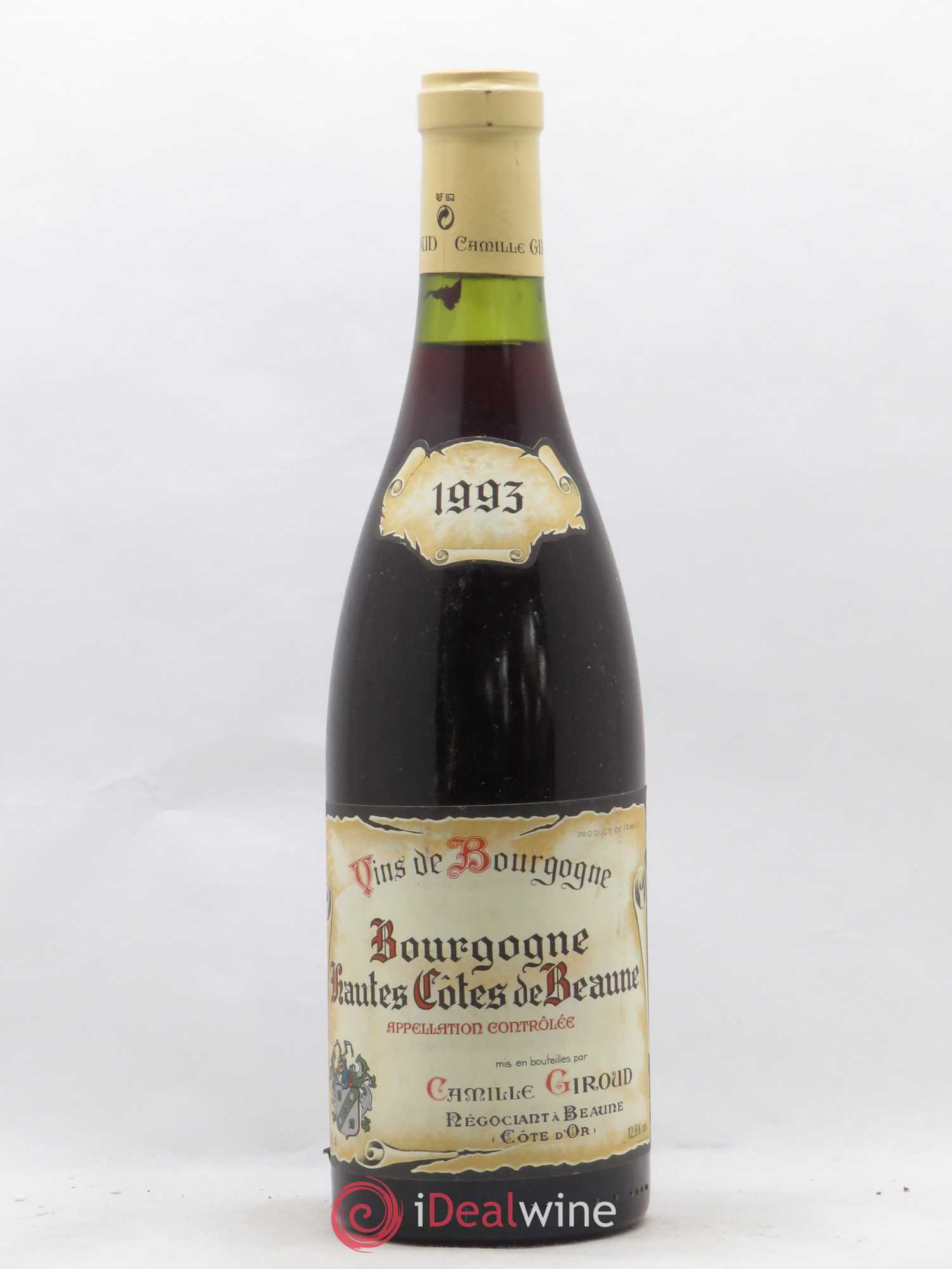 Hautes-Côtes de Beaune Camille Giroud (sans prix de réserve) 1993 - Posten von 1 Flasche - 0