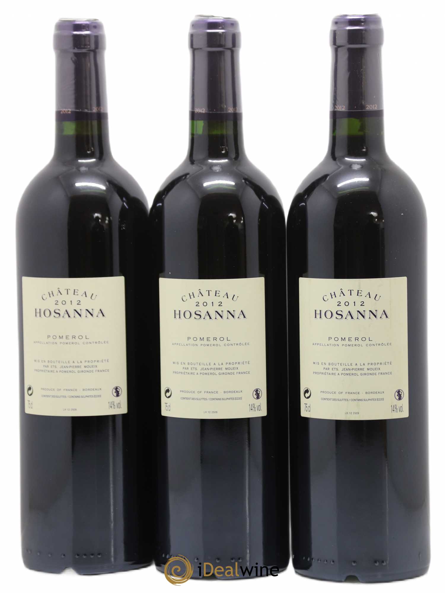 Château Hosanna 2012 - Lot of 3 bottles - 1