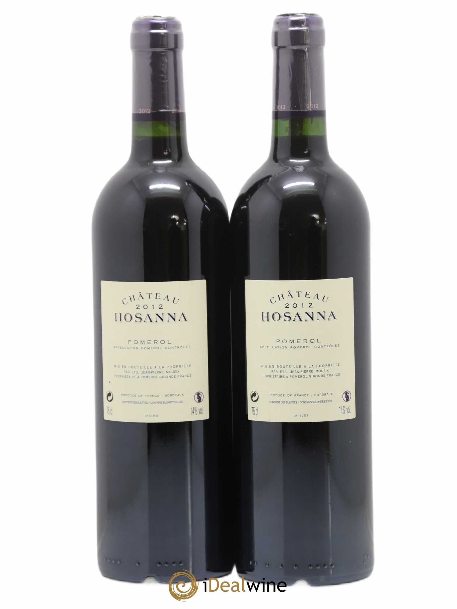 Château Hosanna 2012 - Lot de 2 bouteilles - 1