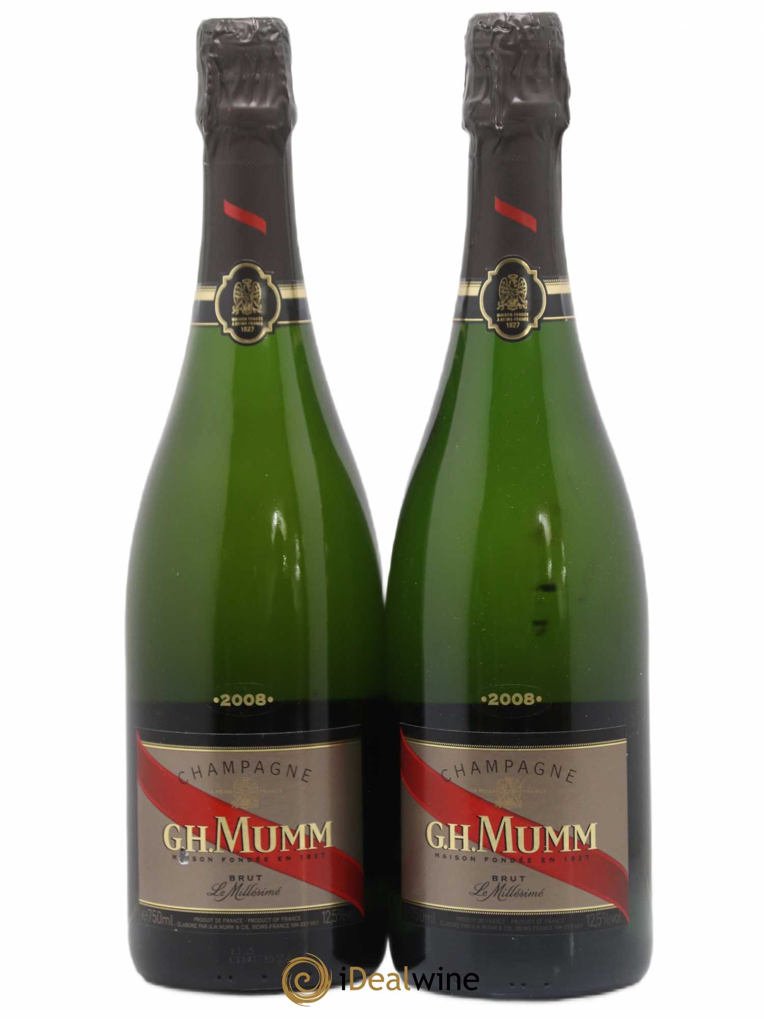 Cordon Rouge Mumm 2008 - Lot de 2 bouteilles - 0