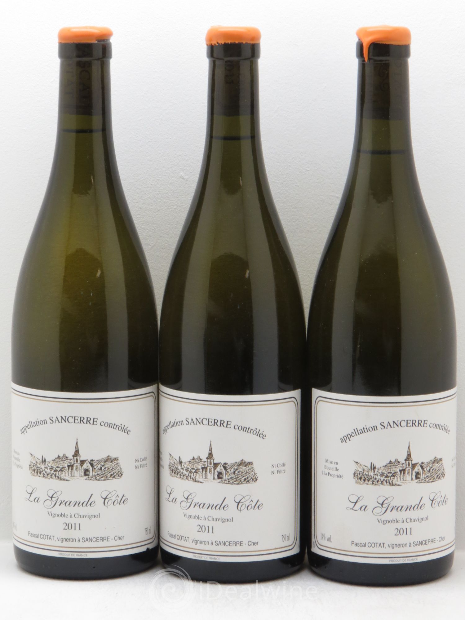 Sancerre La Grande Côte Pascal Cotat 2011 - Posten von 3 Flaschen - 0