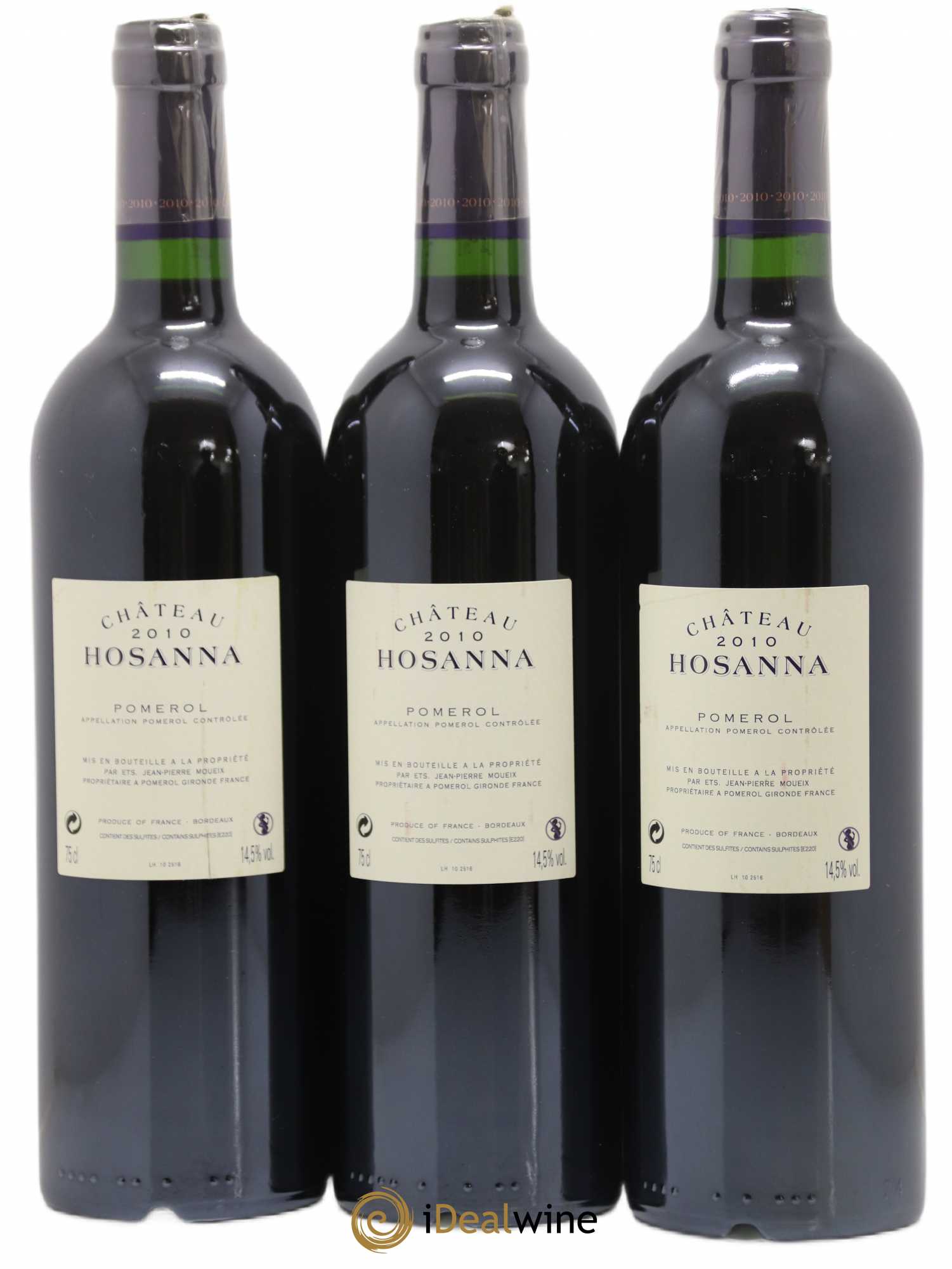 Château Hosanna 2010 - Lot de 3 bouteilles - 1