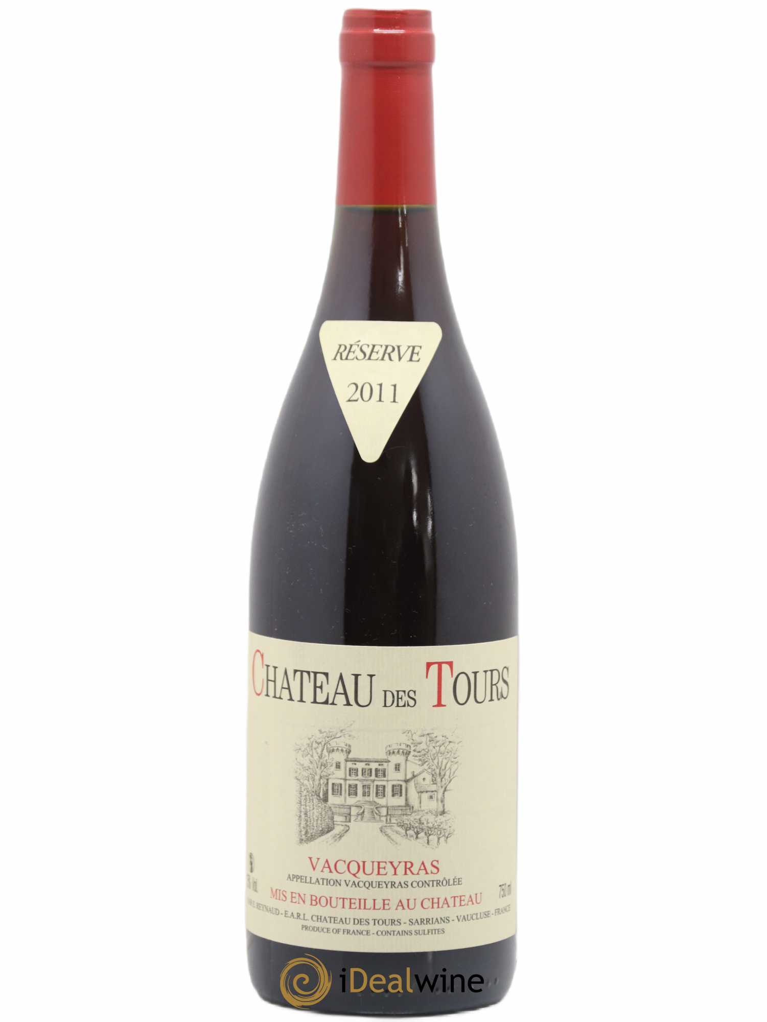 Vacqueyras Château des Tours Emmanuel Reynaud 2011 - Lot de 1 bouteille - 0