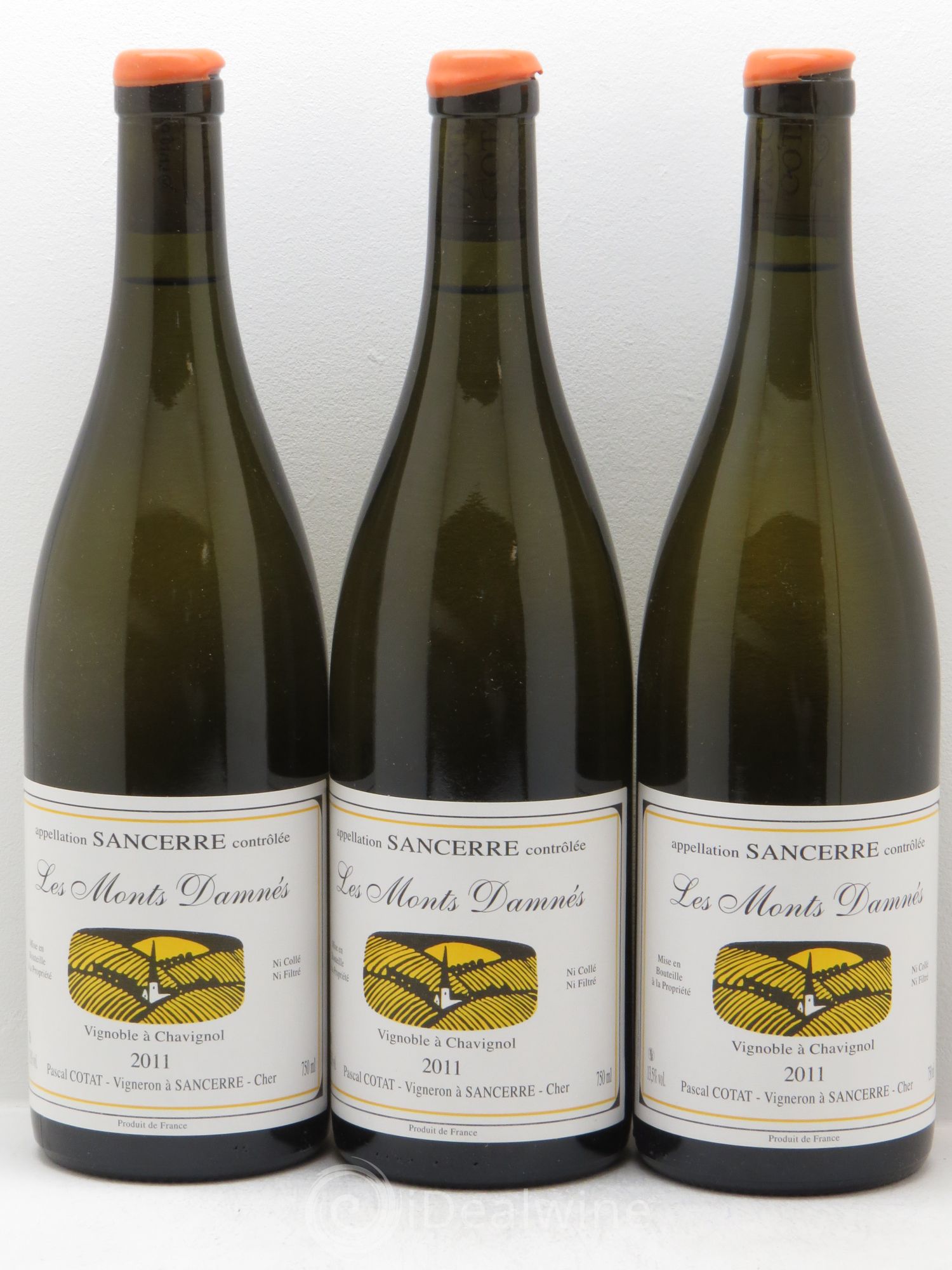 Sancerre Les Monts Damnés Pascal Cotat 2011 - Posten von 3 Flaschen - 0