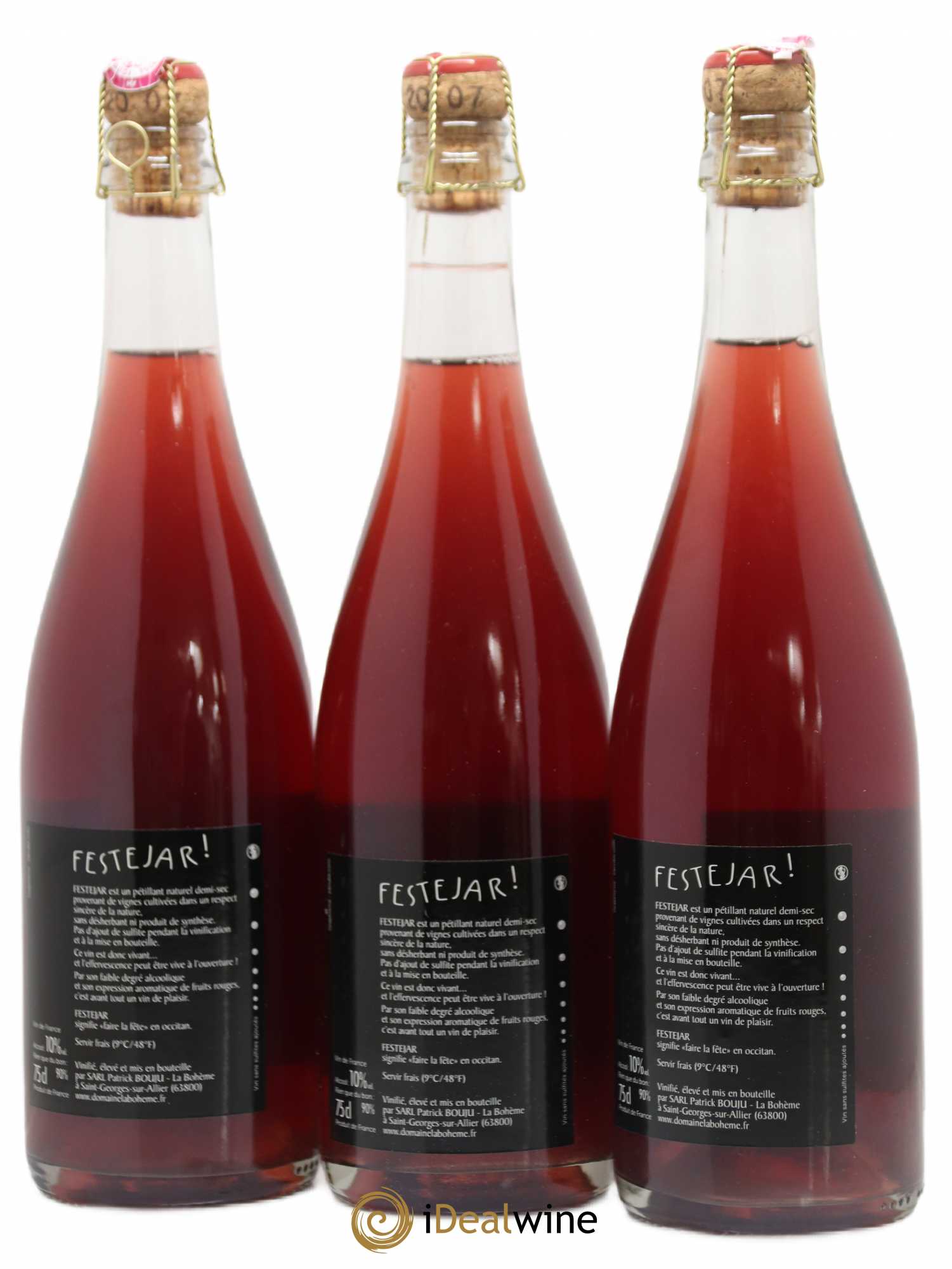 Vin de France Festejar Patrick Bouju - La Bohème - Lot de 3 bouteilles - 1