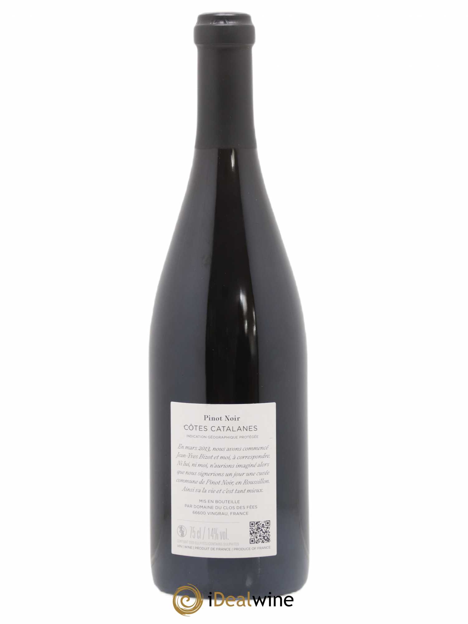 Côtes Catalanes Clos des Fées 100 Phrases pour éventails Hervé Bizeul 2020 - Lot de 1 bouteille - 1