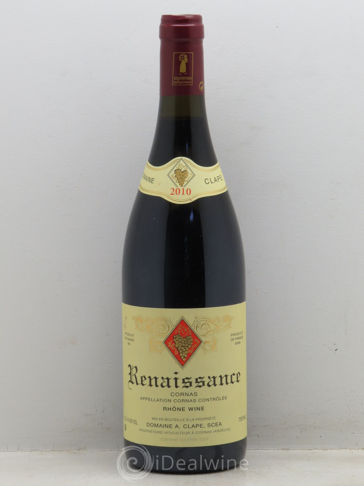 Cornas Renaissance Auguste Clape 2010 - Lot de 1 bouteille - 0