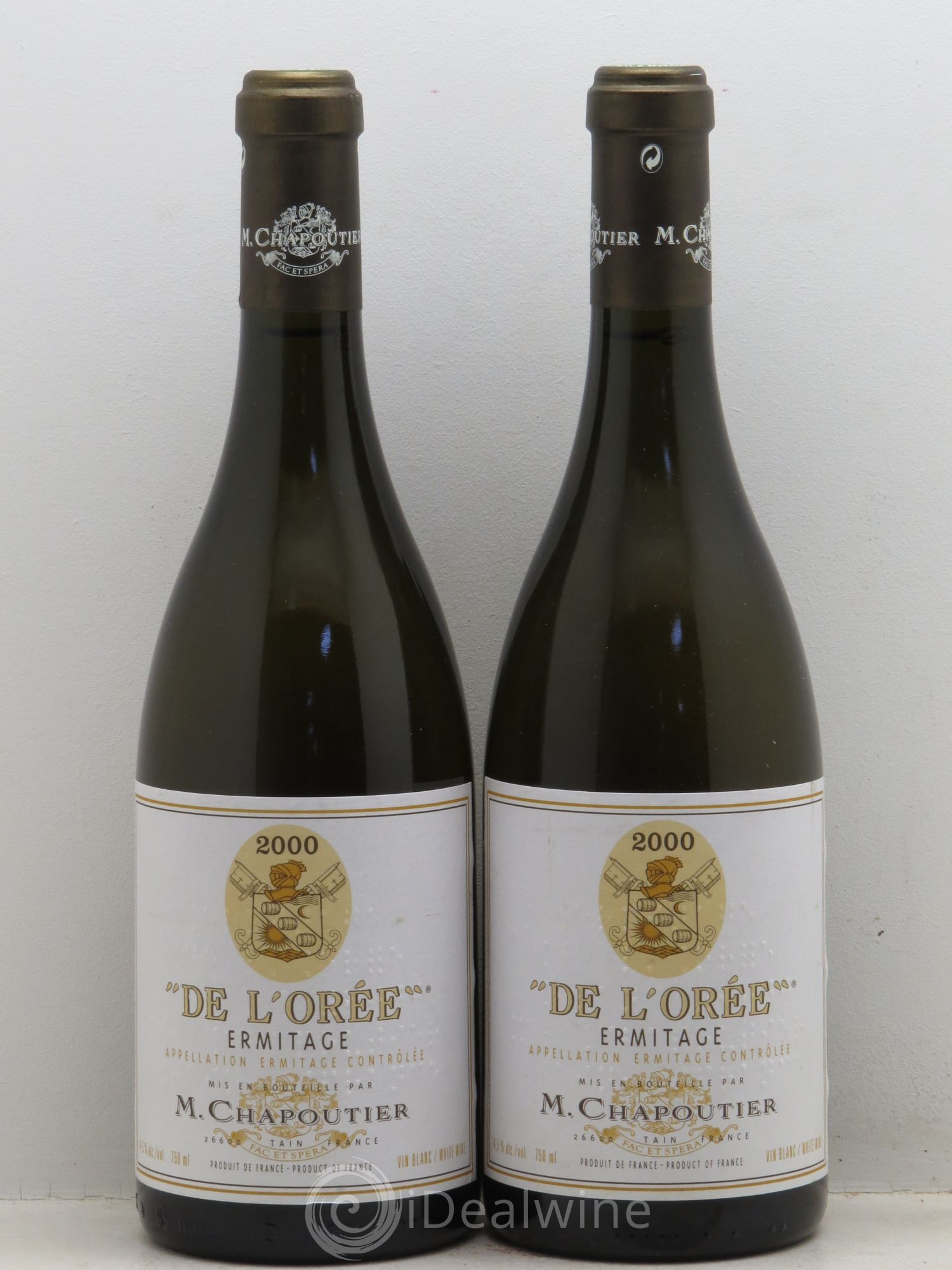 Hermitage Ermitage de l'Orée Chapoutier 2000 - Lot de 2 bouteilles - 0