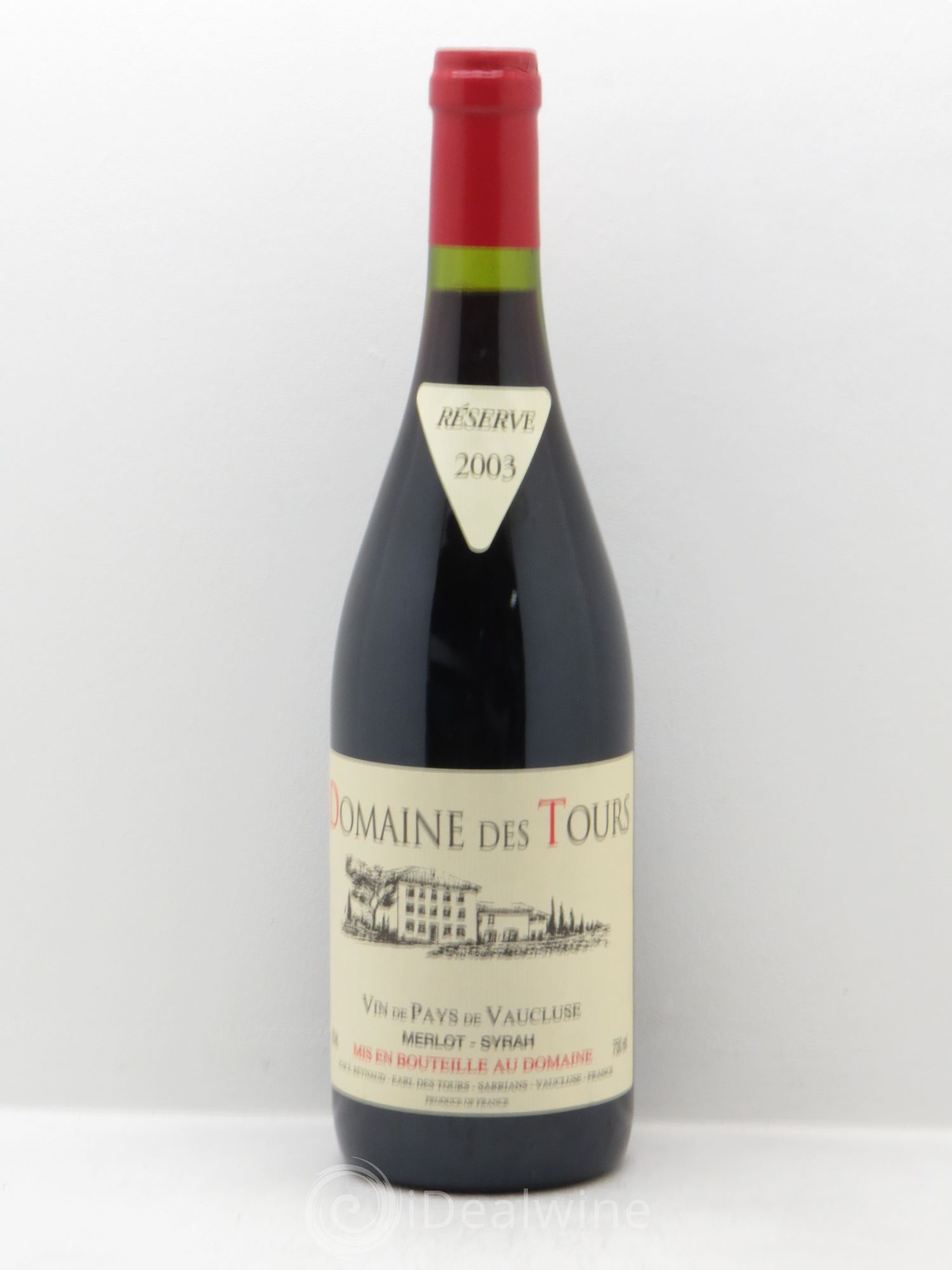 Rhône Vin de pays Château des Tours Merlot / Syrah 2003 - Posten von 1 Flasche - 0