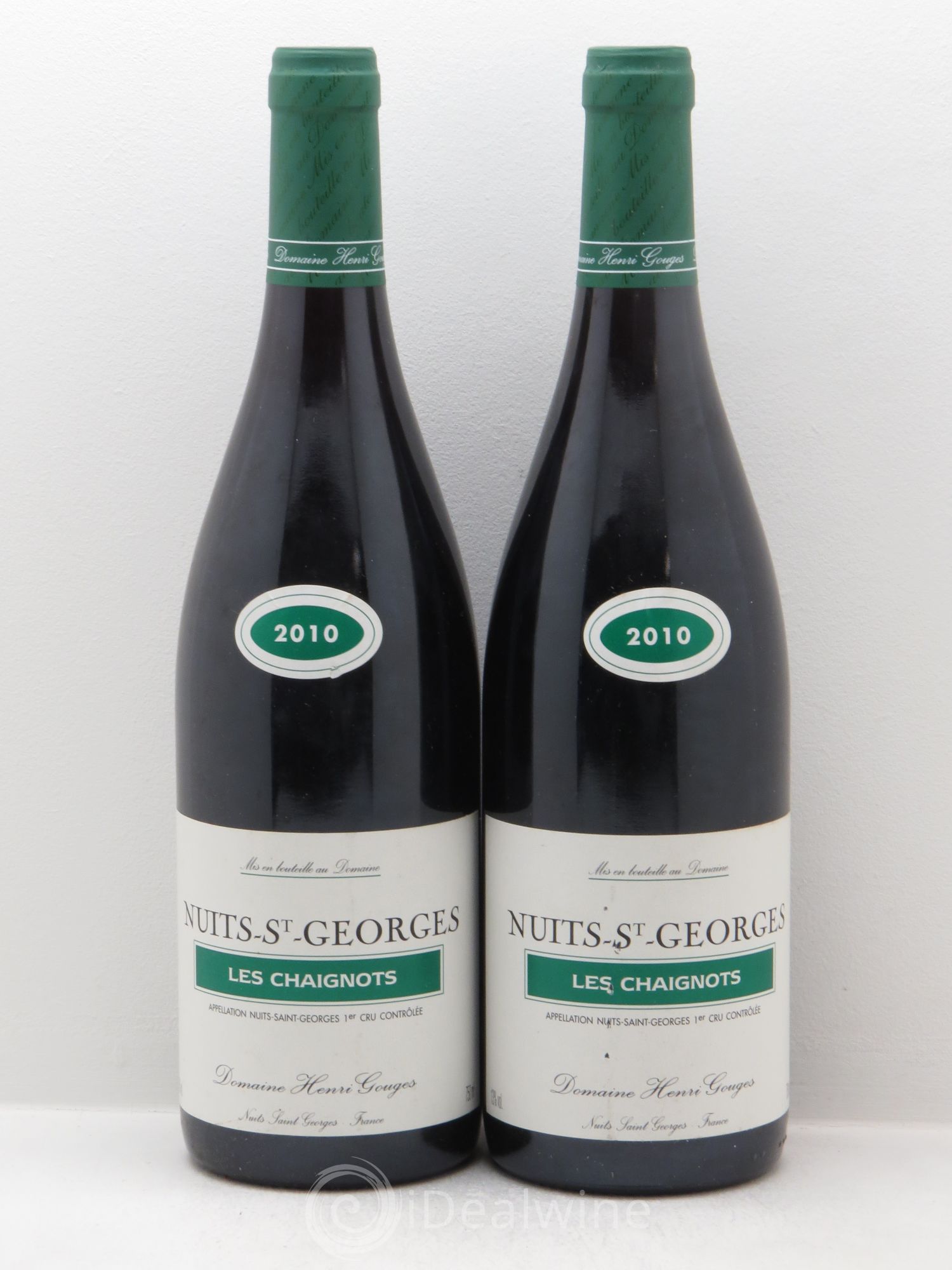 Nuits-Saint-Georges 1er Cru Les Chaignots Henri Gouges 2010 - Posten von 2 Flaschen - 0